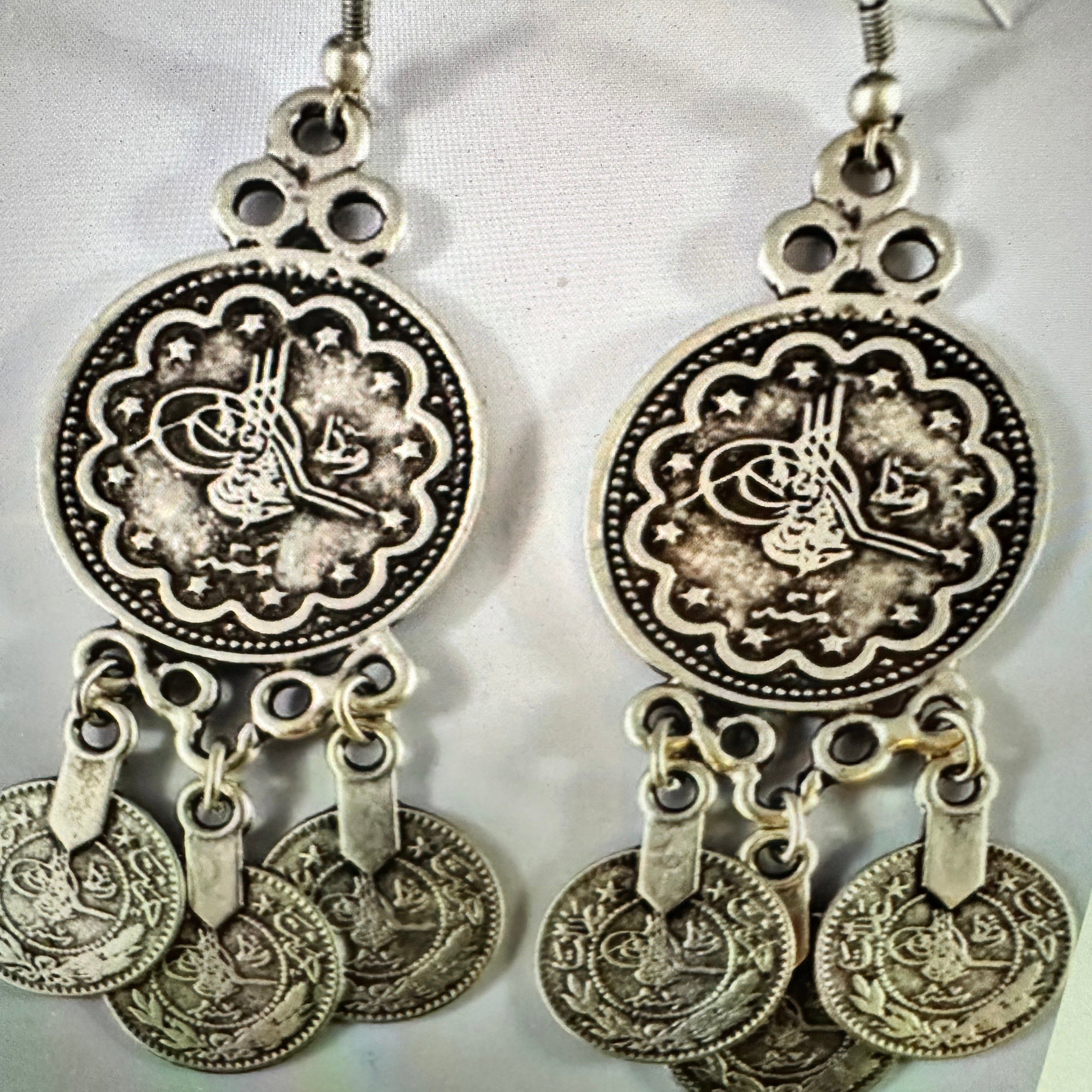 Other Vintage-Inspired Boho Coin Dangle Earrings in Gift-Ready Box Size ONE SIZE - 1 Thumbnail