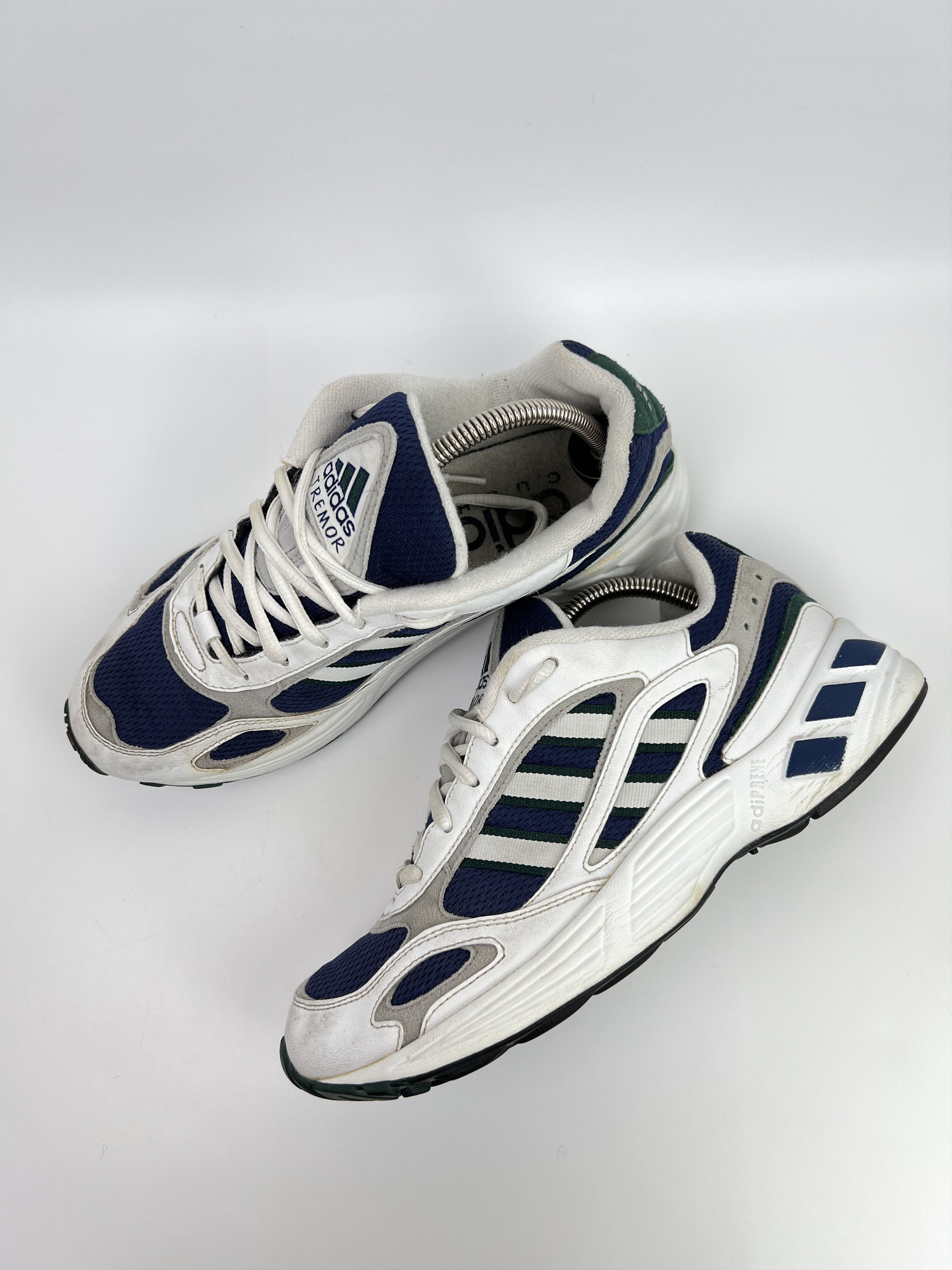 adidas gazelle silver green womens Vintage Adidas Sneakers EUR 40 2/3  dla dushy