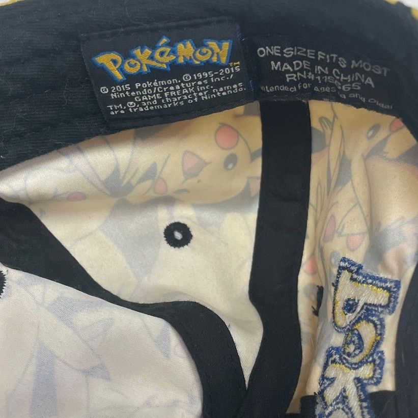 Pokemon 2015 One Size Snapback Pokemon Pikachu Cloth Baseball Hat Size US M / EU 48-50 / 2 - 4 Thumbnail