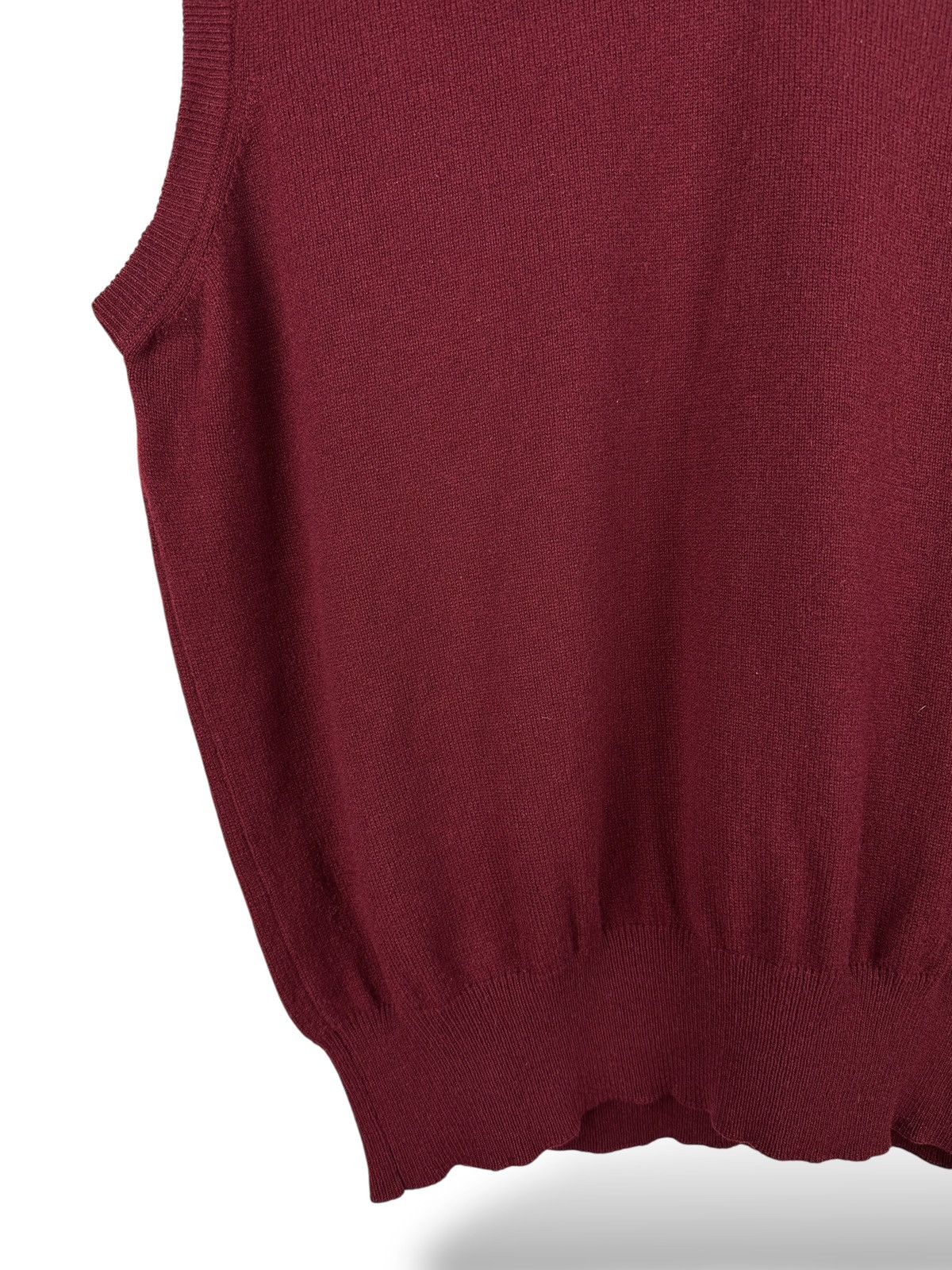 Gran Sasso Vintage Gran Sasso Merino Ultrafine Cashmere Vest V-Neck Size US M / EU 48-50 / 2 - 7 Thumbnail