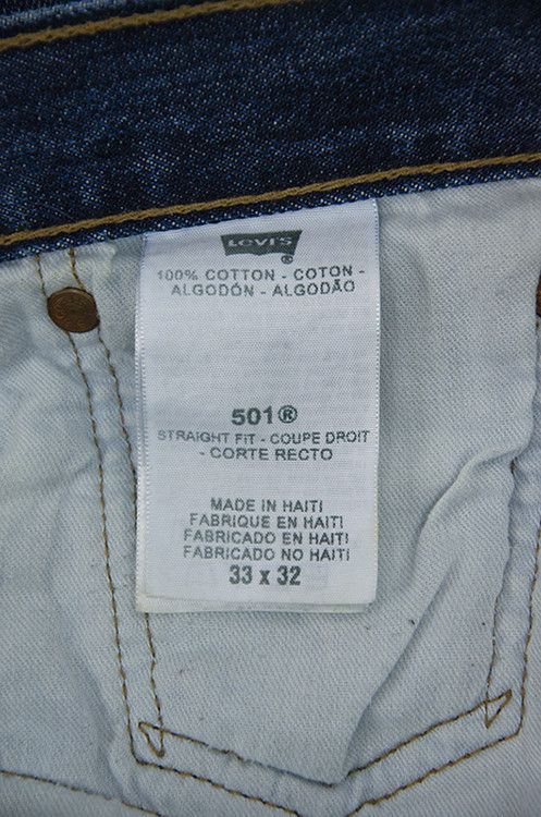 Levi's Levi’s 501 Straight Fit Jeans Blue Denim - Size 33×32 Size US 33 - 7 Thumbnail