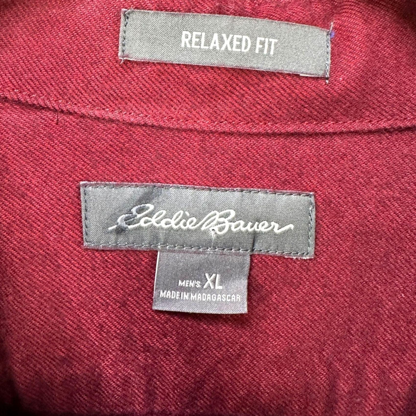 Eddie Bauer VINTAGE Eddie Bauer Relaxed Fit Flannel Shirt Men XL Red Button-Down Long Sleeve Casual Size US XL / EU 56 / 4 - 4 Thumbnail