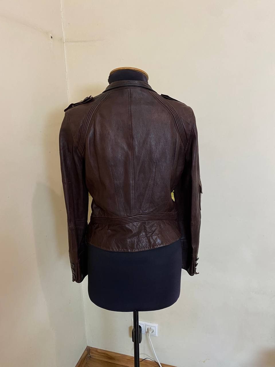 Karen Millen Karen Millen real leather jacket in brown, size UK 12, US 8 Size M / US 6-8 / IT 42-44 - 7 Thumbnail
