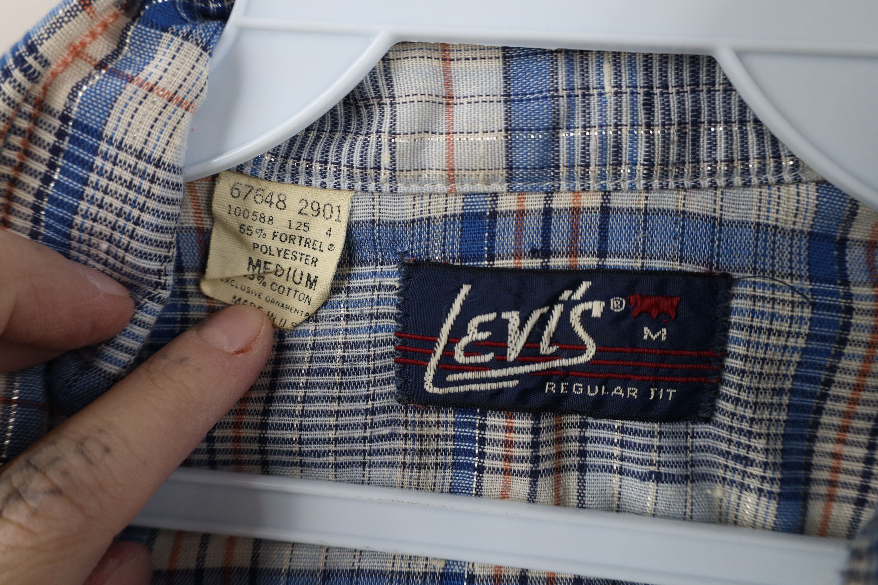 Levi's Vintage 80s Levis Western Short Sleeve Snap Button Shirt USA Size US M / EU 48-50 / 2 - 9 Thumbnail