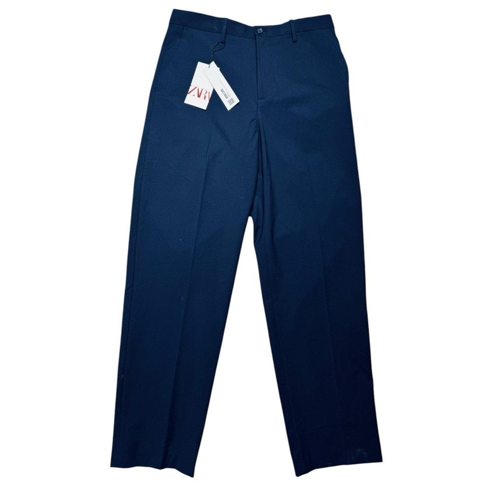 Zara NWT New Zara Stretch Navy Pants Size 31 Size US 31 - 2 Thumbnail