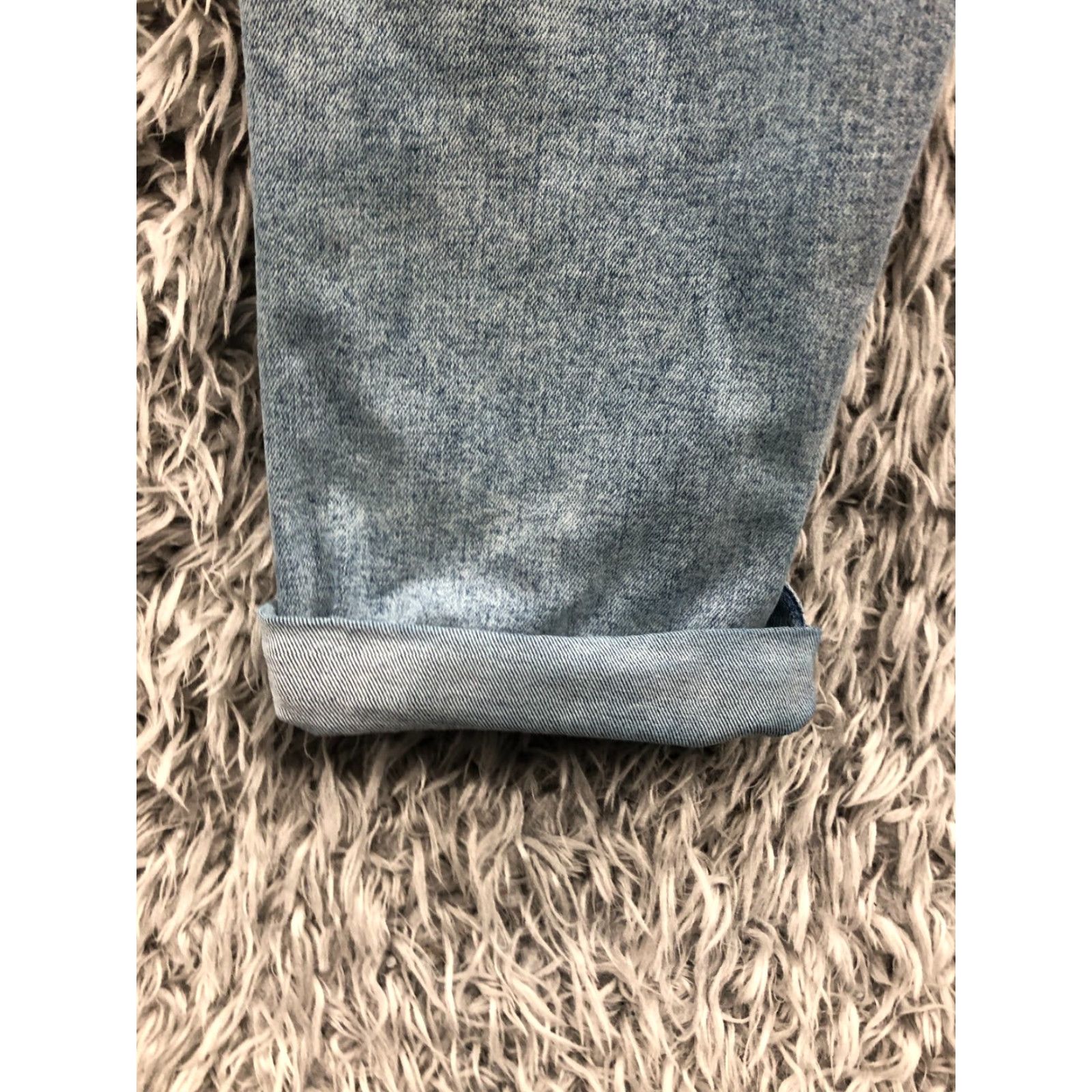 Denizen DENIZEN Jeans Boyfriend Denim Blue 29x25 Size 8 Regular Women’s Medium Wash Blue Distressed No 5-Pocket Zip Button Logo UNS Size 30" / US 8 / IT 44 - 7 Thumbnail