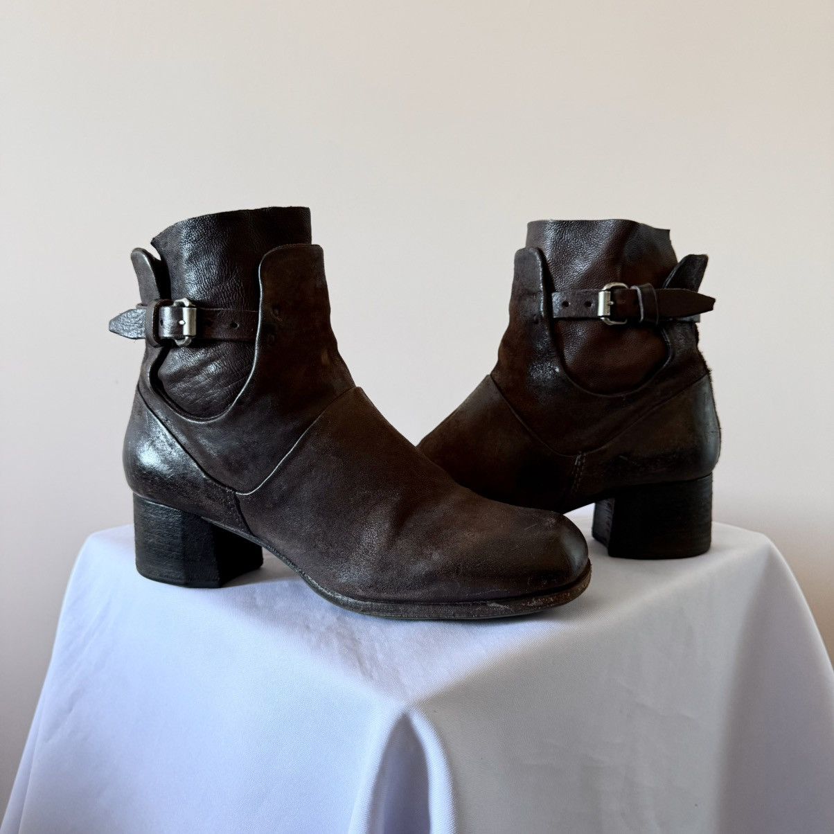 Dirk Bikkembergs AS 98 Airstep Vintage Ankle Straps Boots Rick Owens Vibe Size US 9 / IT 39 - 1 Thumbnail