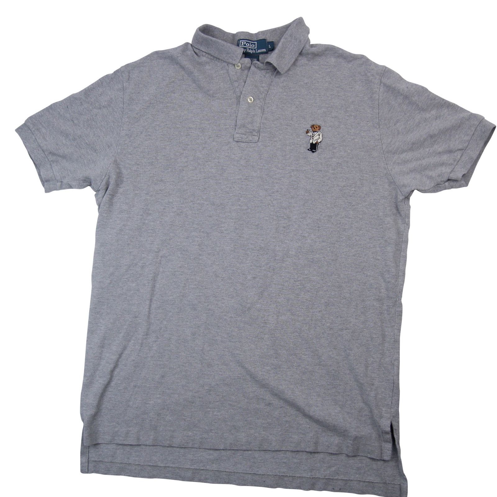 Polo Ralph Lauren × Vintage Vintage Polo Ralph Lauren Martini Polo Bear Polo Shirt Size US L / EU 52-54 / 3 - 1 Thumbnail