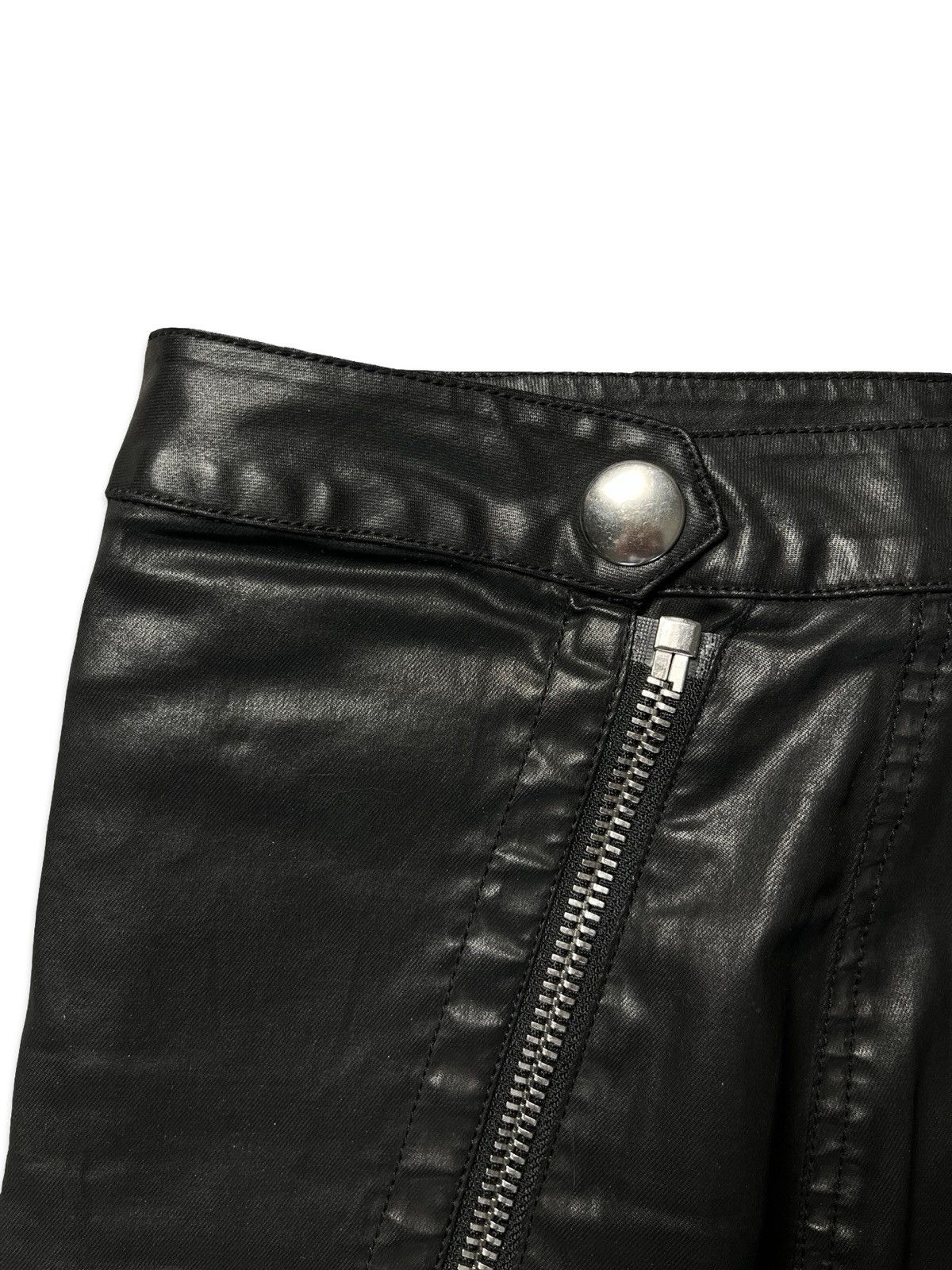 Cop Copine Asymetric CopCopine leather skirt | 38 Size 27" / US 4 / IT 40 - 2 Thumbnail