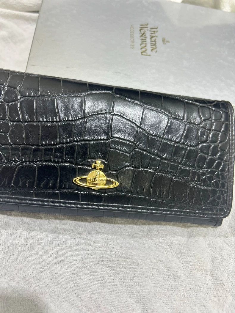 Vivienne Westwood Vivienne Westwood size os Crocodile pattern cowhide wallet Size ONE SIZE - 2 Thumbnail