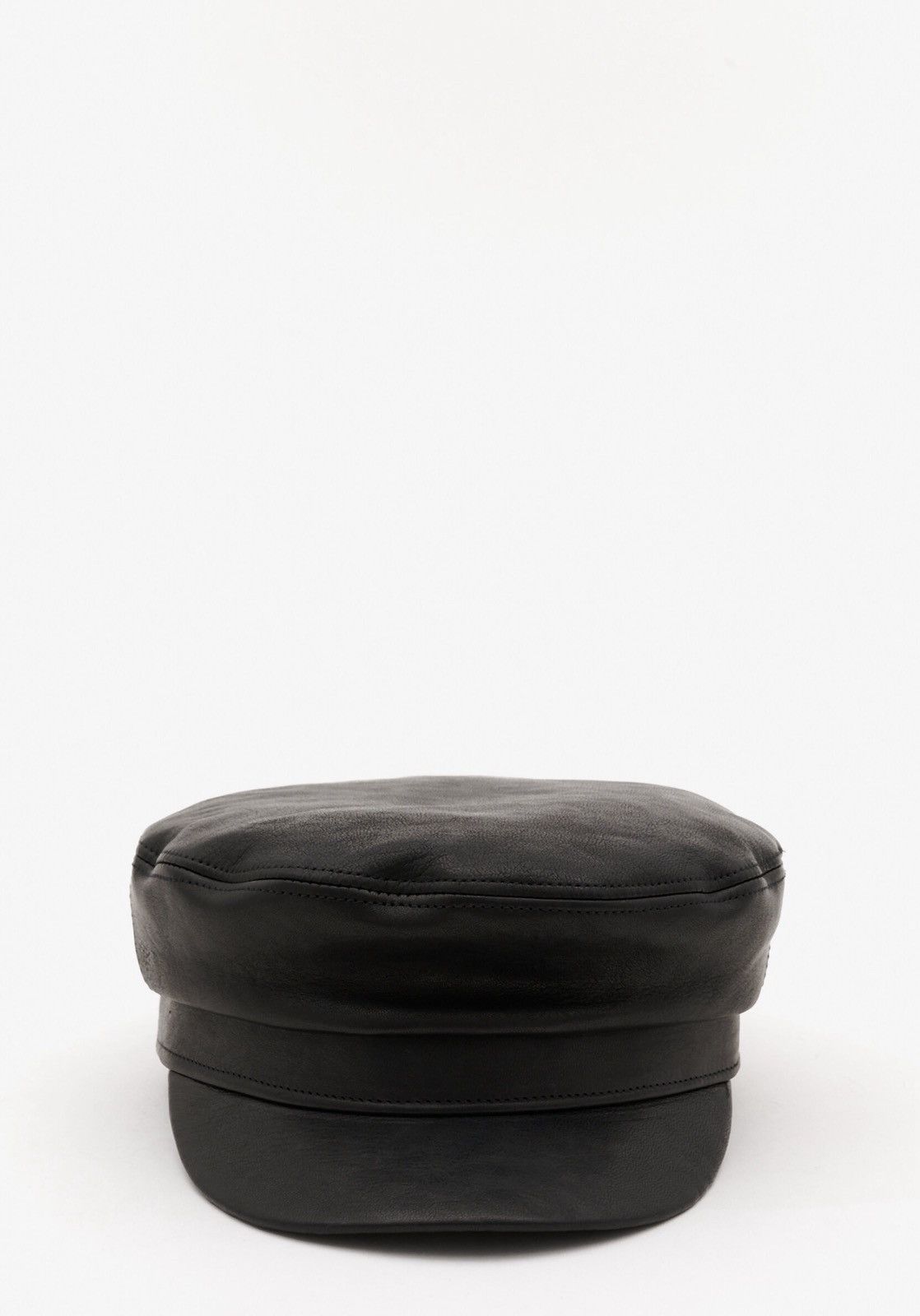 Ann Demeulemeester Last Ann Demeulemeester Black Leather Cap Size ONE SIZE - 2 Thumbnail