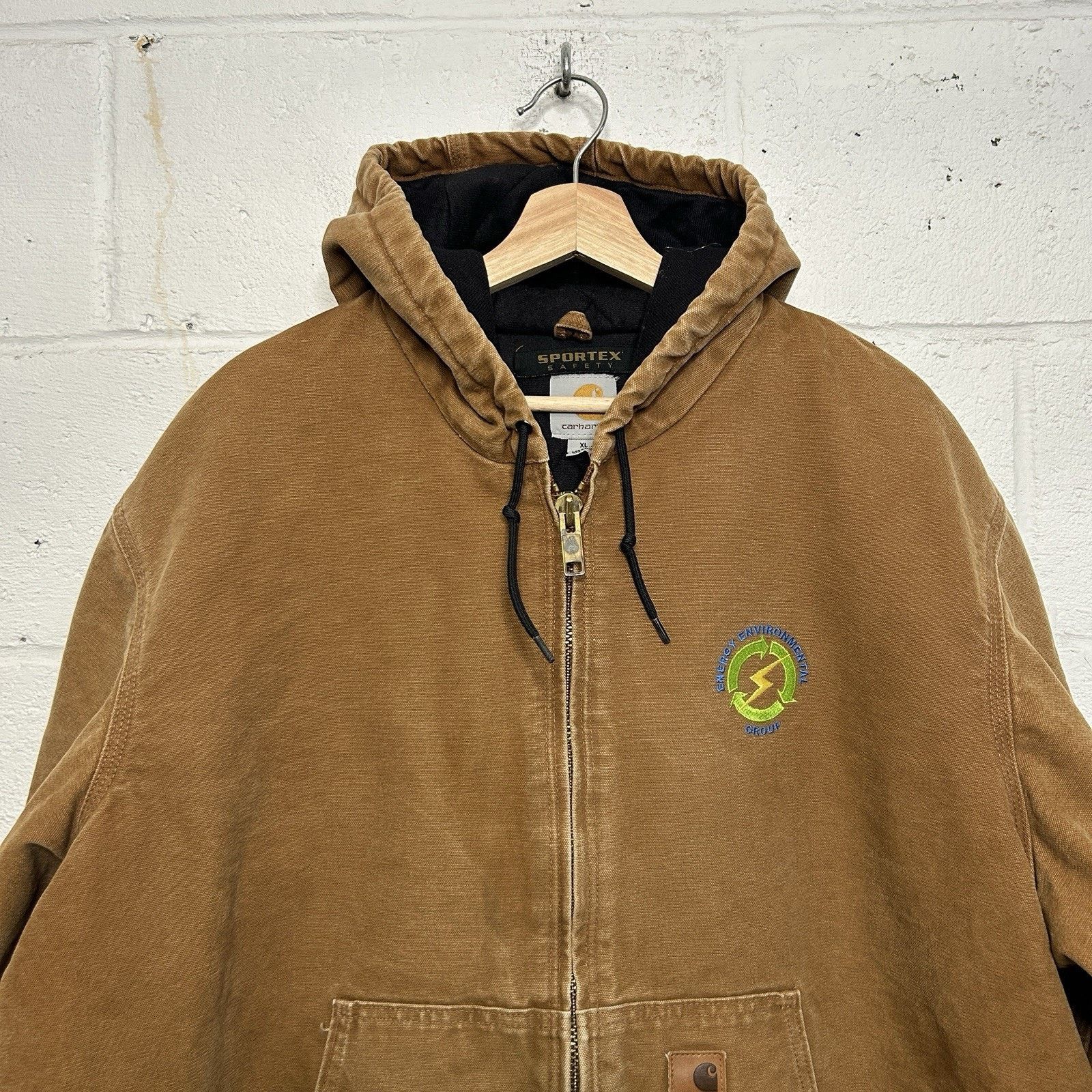 Carhartt Carhartt Hooded Quilt-Lined Active Jacket “Brown” J130-211 Size US XL / EU 56 / 4 - 4 Thumbnail