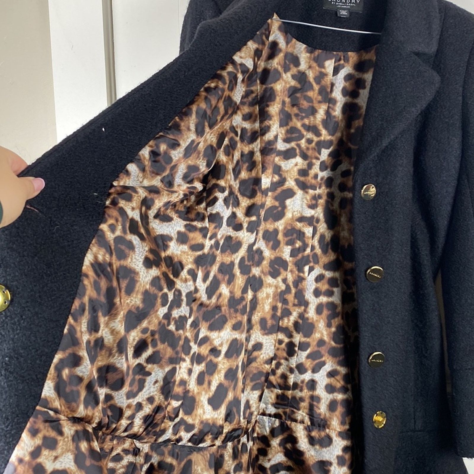 Laundry by Shelli Segal Laundry By Shelli Segal Boucle Skirted Hem Coat Black SZ. S Size S / US 4 / IT 40 - 11 Thumbnail