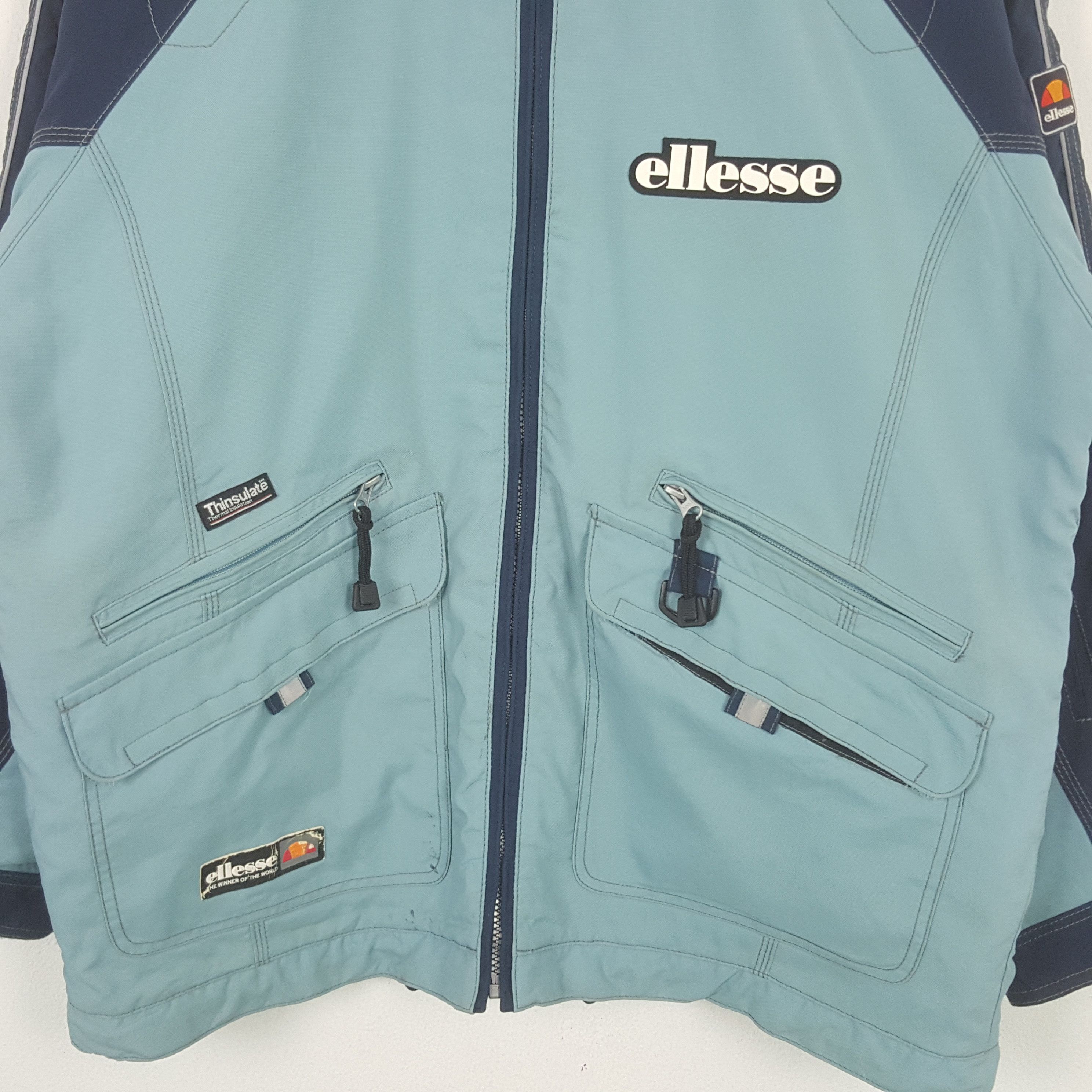 Ellesse Vintage Ellesse Outdoor Hoodies Jacket RR23 Size US XL / EU 56 / 4 - 2 Thumbnail