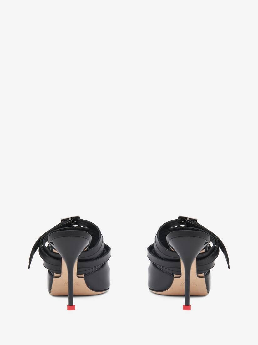 Alexander McQueen o1w1db10925 Strappy Mule in Black Size US 9 / IT 39 - 3 Thumbnail