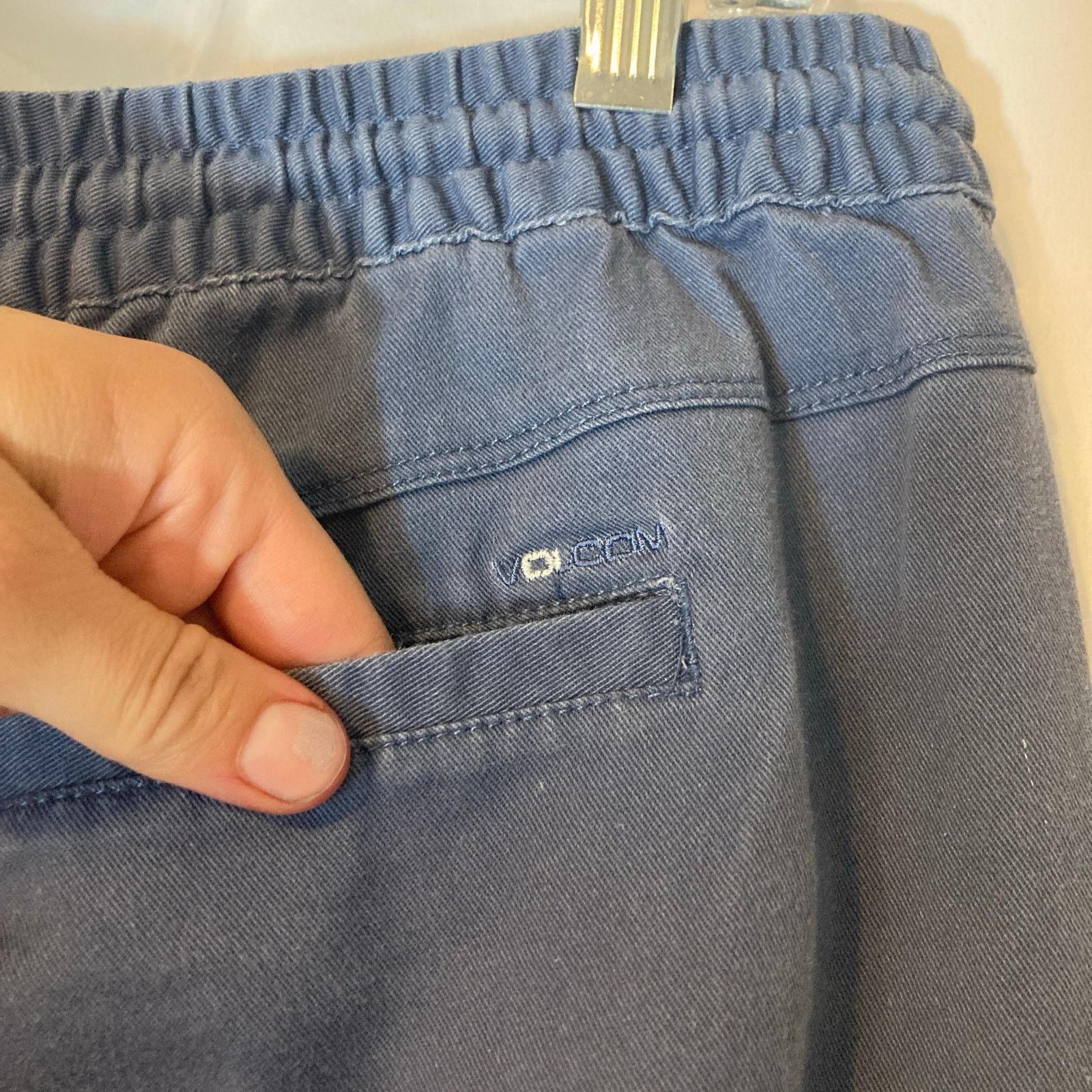 Volcom Volcom Repreve Recycled Straight Leg Drawstring Blue Pants Size 30" / US 8 / IT 44 - 7 Thumbnail