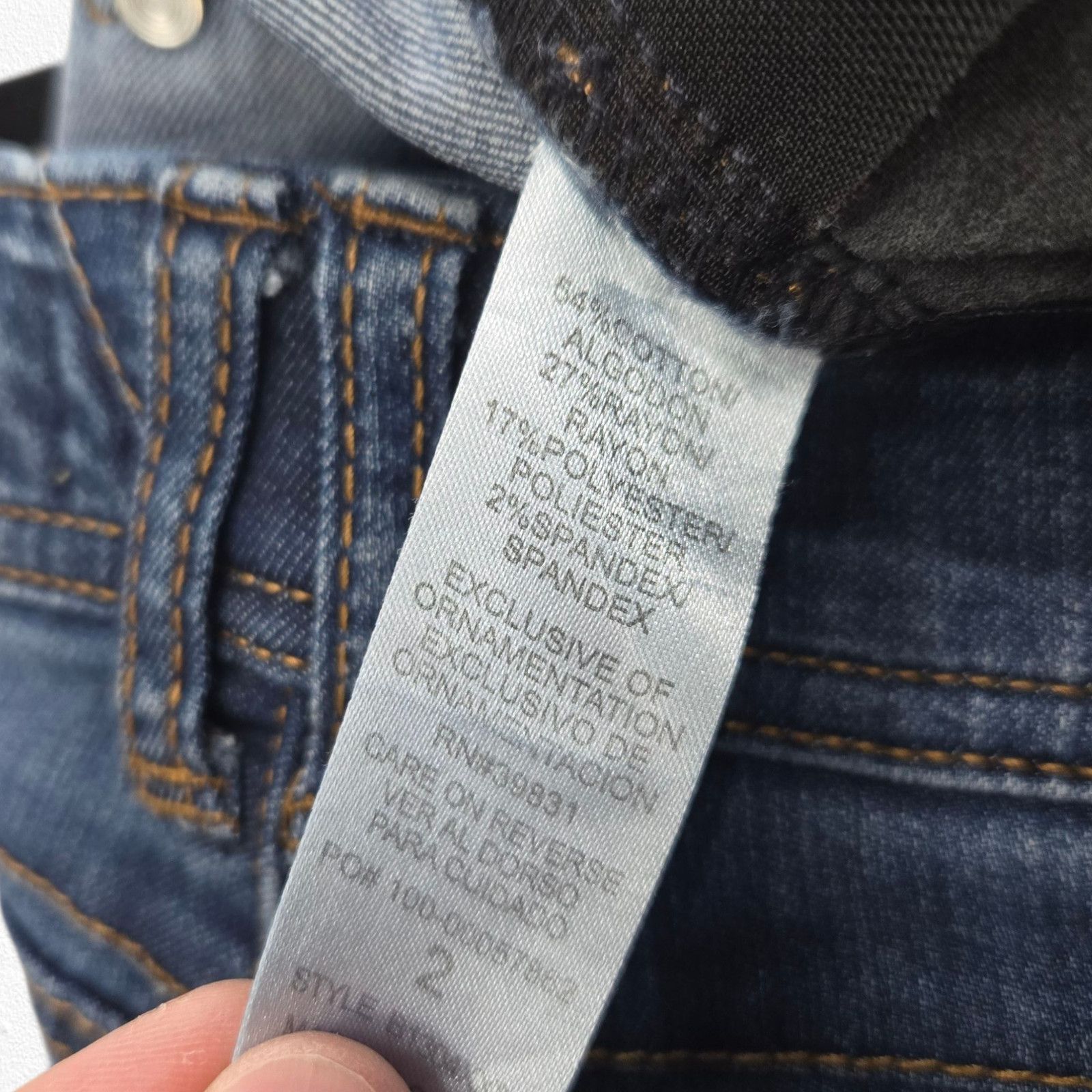 Other Democracy Mid Rise Ab Technology Stretch Skinny Jeans Size 2 Size 26" / US 2 / IT 38 - 6 Thumbnail