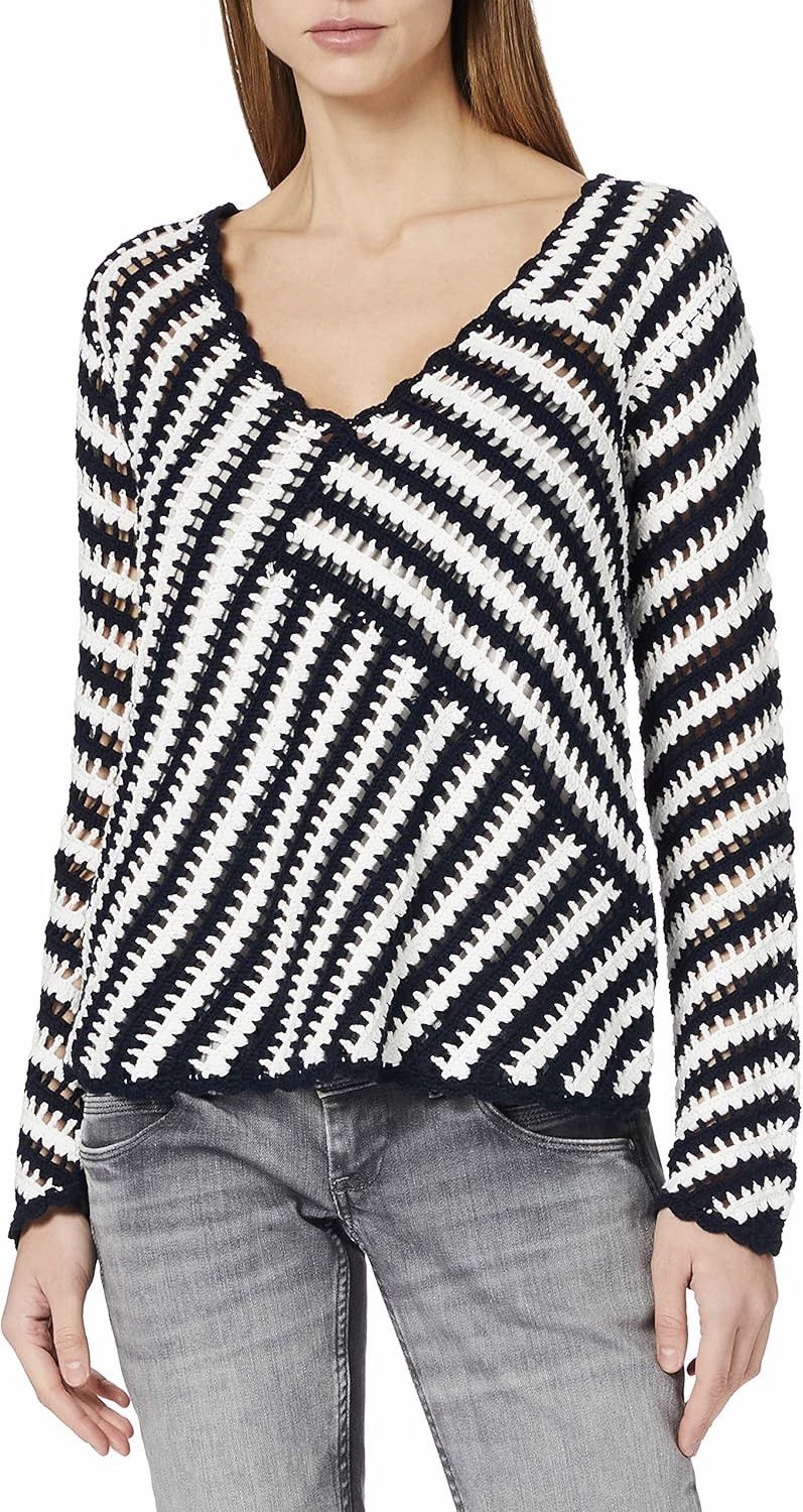 Designer × Desigual Desigual Womens Niagara Knitted Long Sleeve Sweater V-Neck Size XL / US 12-14 / IT 48-50 - 2 Thumbnail