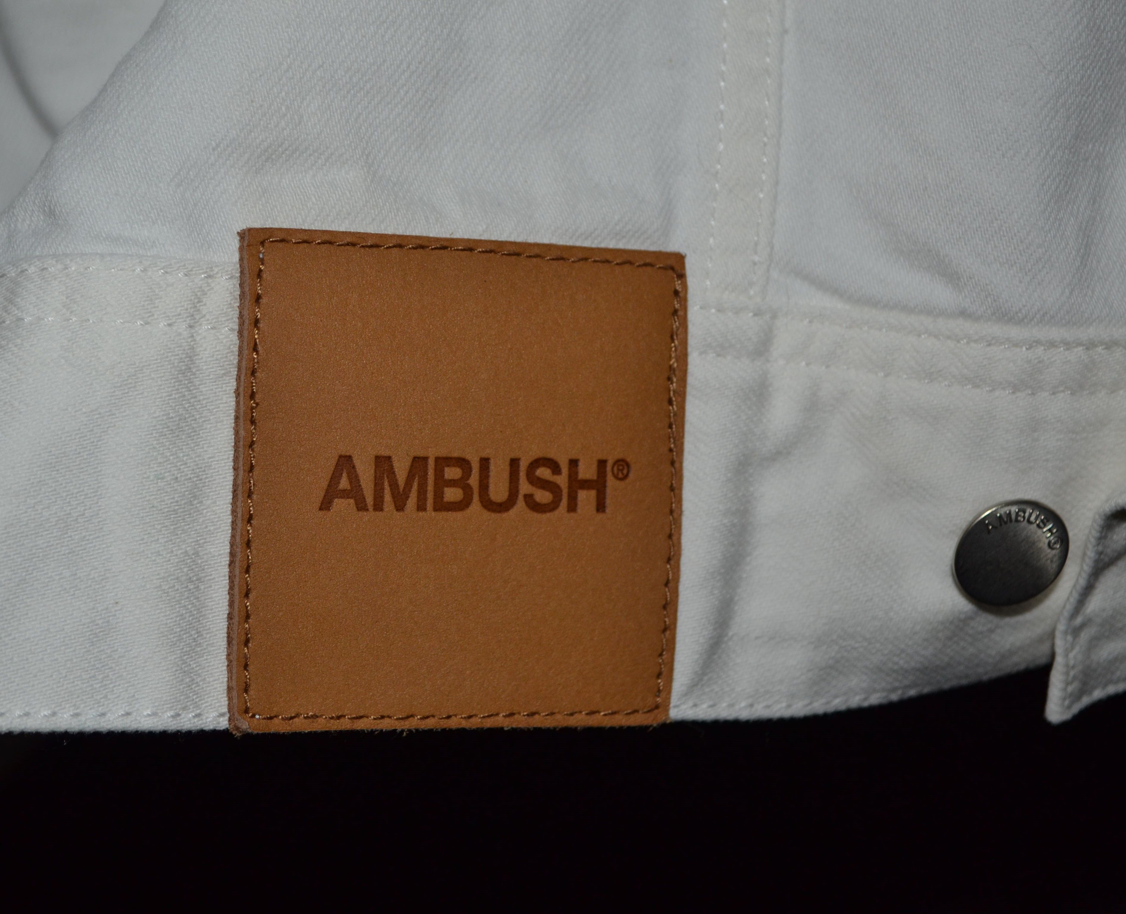Ambush Design Ambush White Denim Logo-Stamped Type 2 Jacket "UNTITLED" Size M / US 6-8 / IT 42-44 - 12 Thumbnail