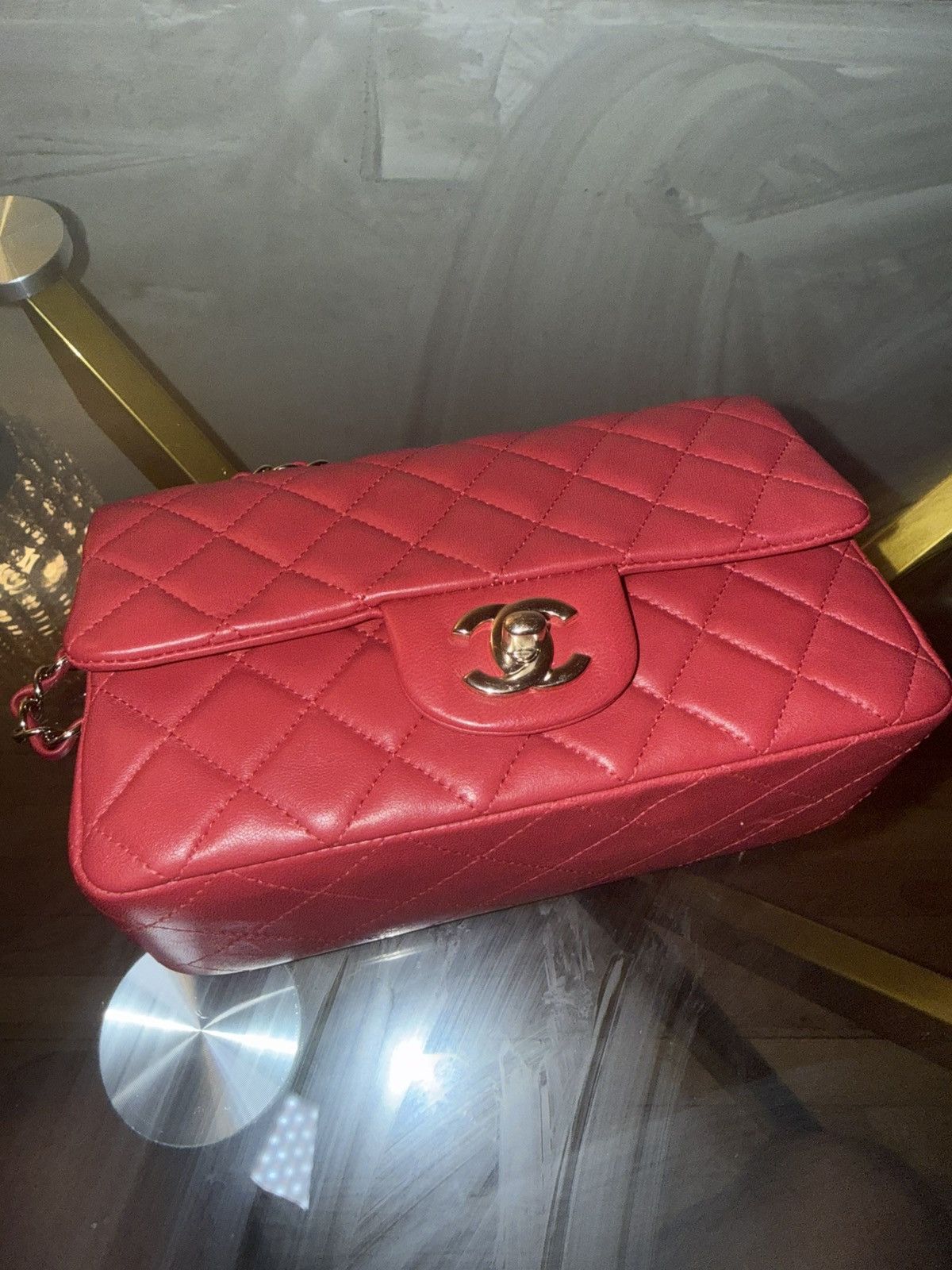 Chanel Red Chanel Mini Size ONE SIZE - 3 Thumbnail