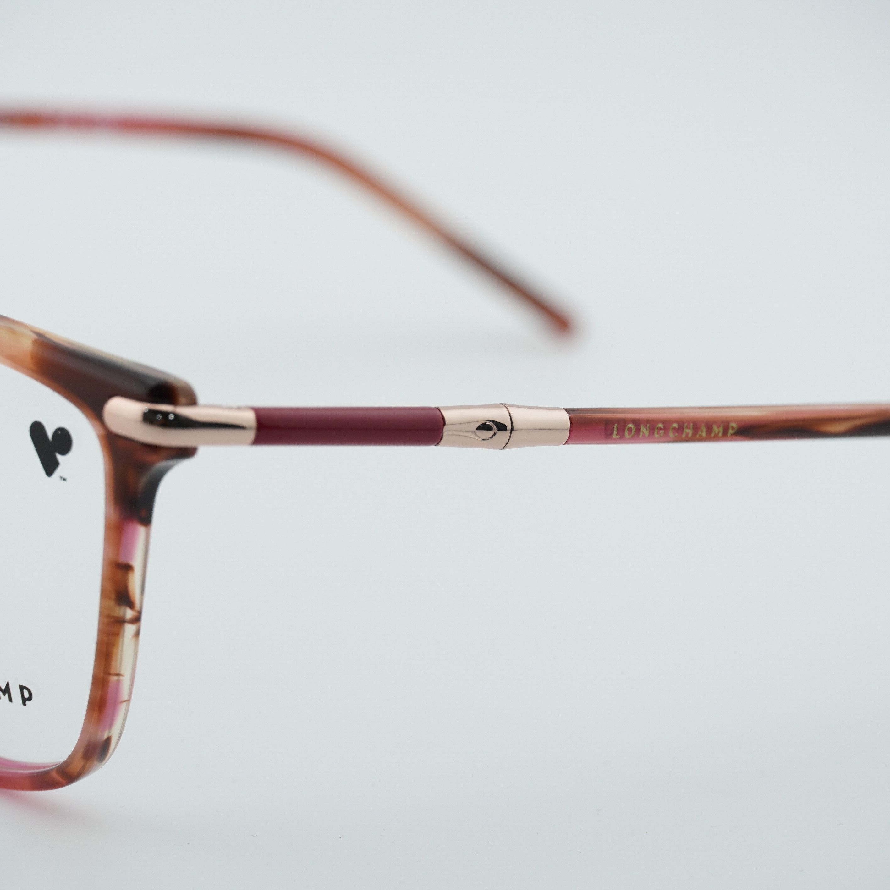 Longchamp Longchamp LO2726 602 Eyeglasses Red Horn 54mm Square Frame Size ONE SIZE - 2 Thumbnail