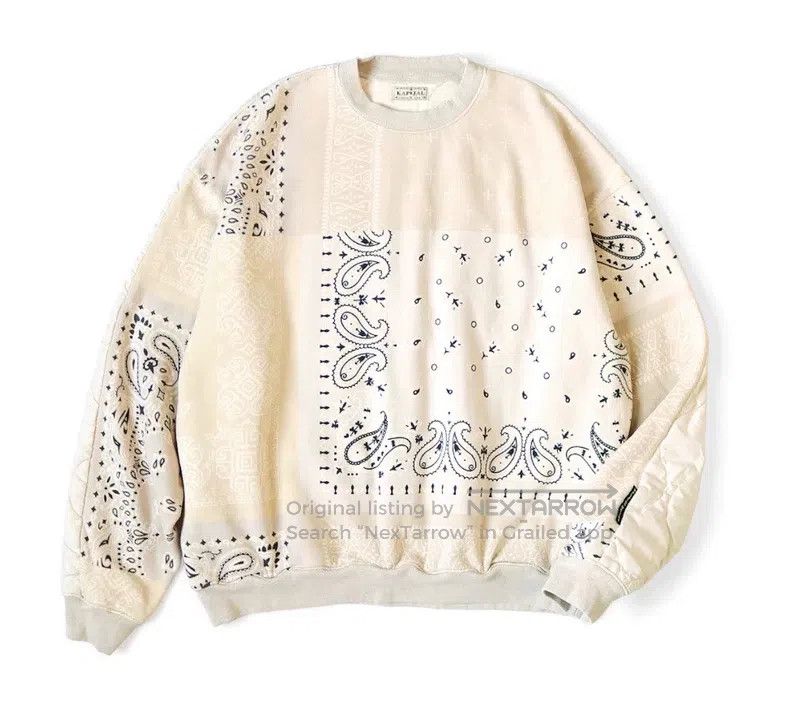 Kapital Kapital Cashew flower stitching sweatshirt Size US L / EU 52-54 / 3 - 1 Thumbnail