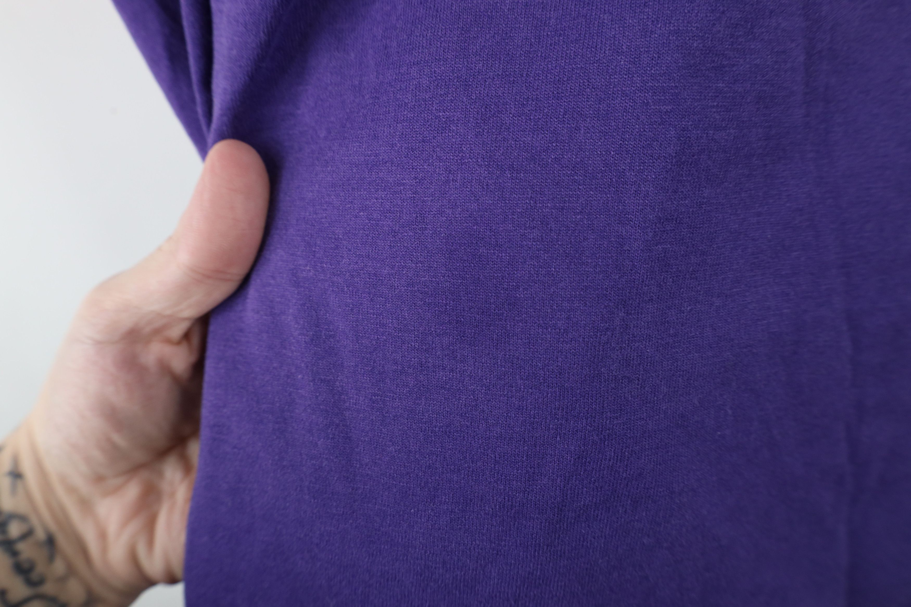 Vintage Vintage 90s Streetwear Blank Long Sleeve T-Shirt Purple Size US XXL / EU 58 / 5 - 4 Thumbnail