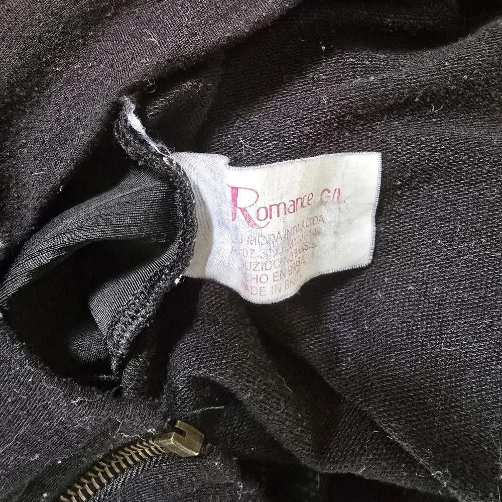 Designer Black Disco Romance | ABUSY | Zip Up Size L / US 10 / IT 46 - 3 Thumbnail