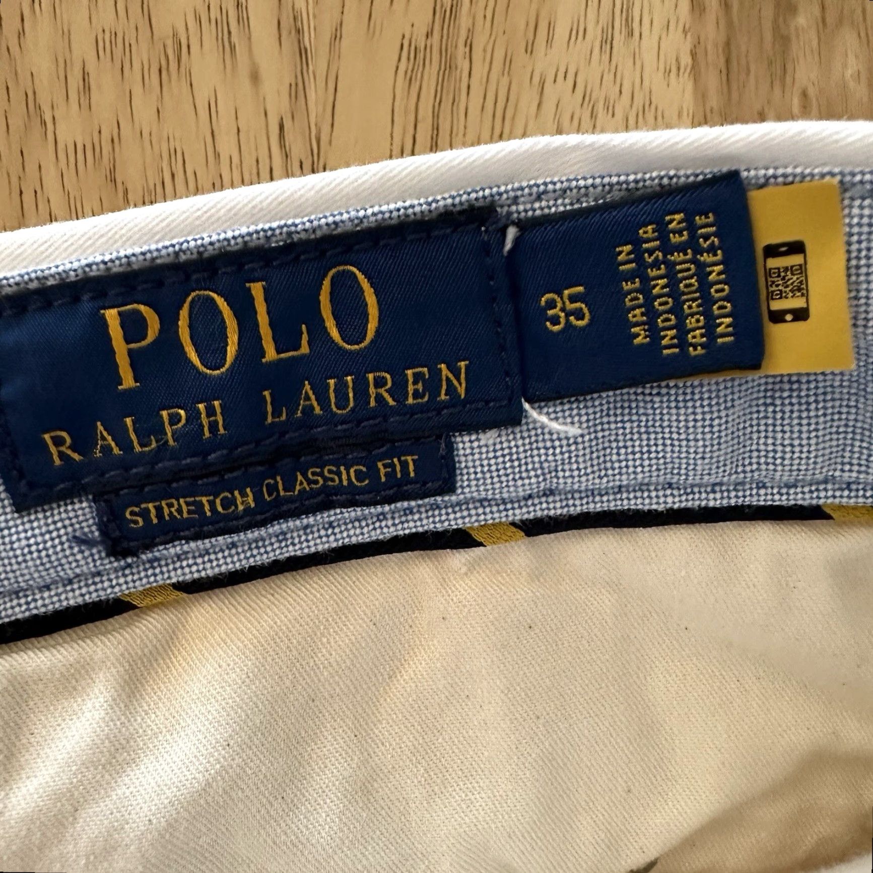 Polo Ralph Lauren Polo Ralph Lauren Polo 9” Classic Fit Chino Shorts Stretch White Mens Size 35 Size US S / EU 44-46 / 1 - 2 Thumbnail