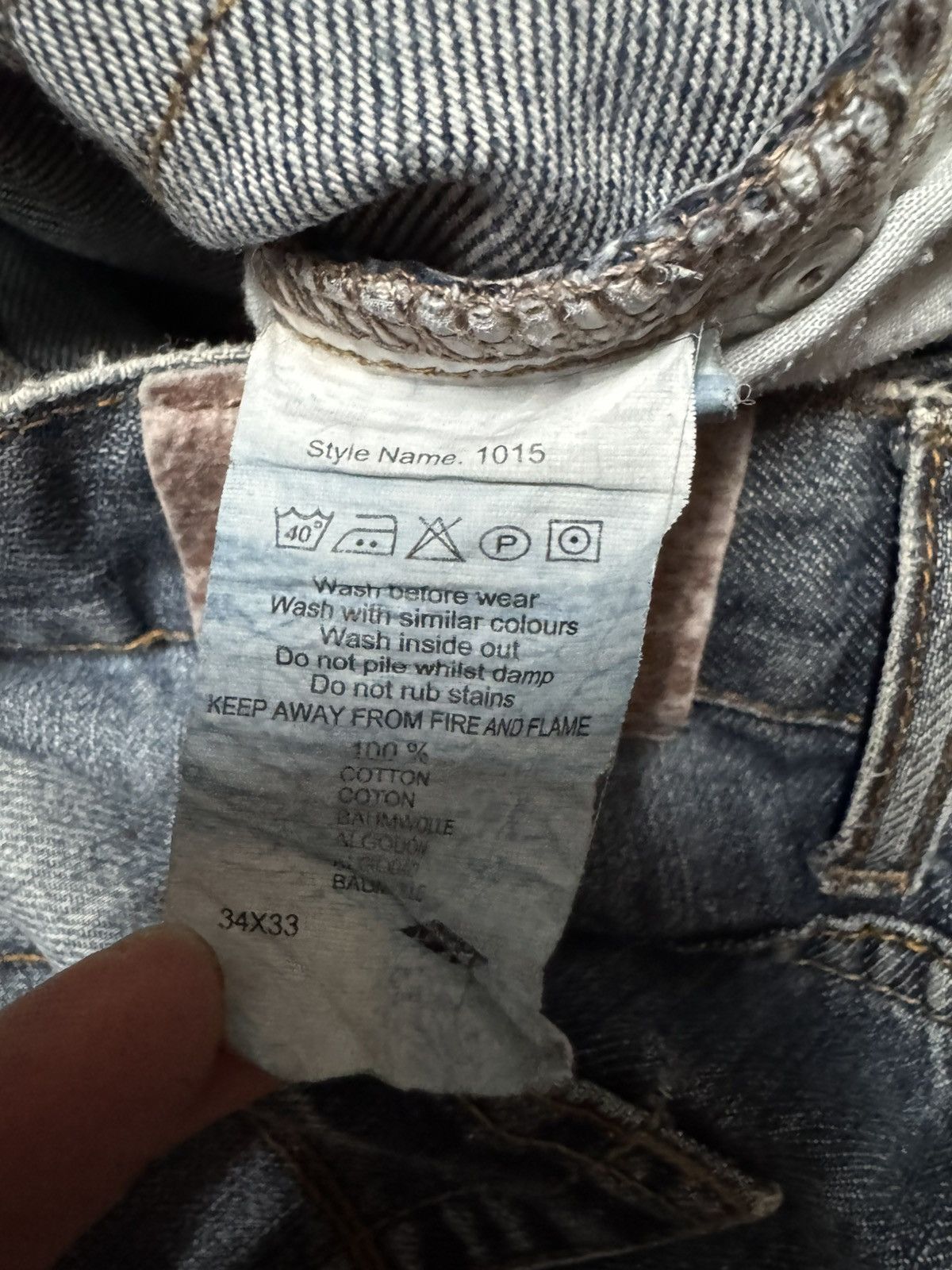 Japanese Brand FLARED JAPANESE THRASHED INSANE 90s STYLE DENIM JEANS Size US 32 / EU 48 - 10 Thumbnail