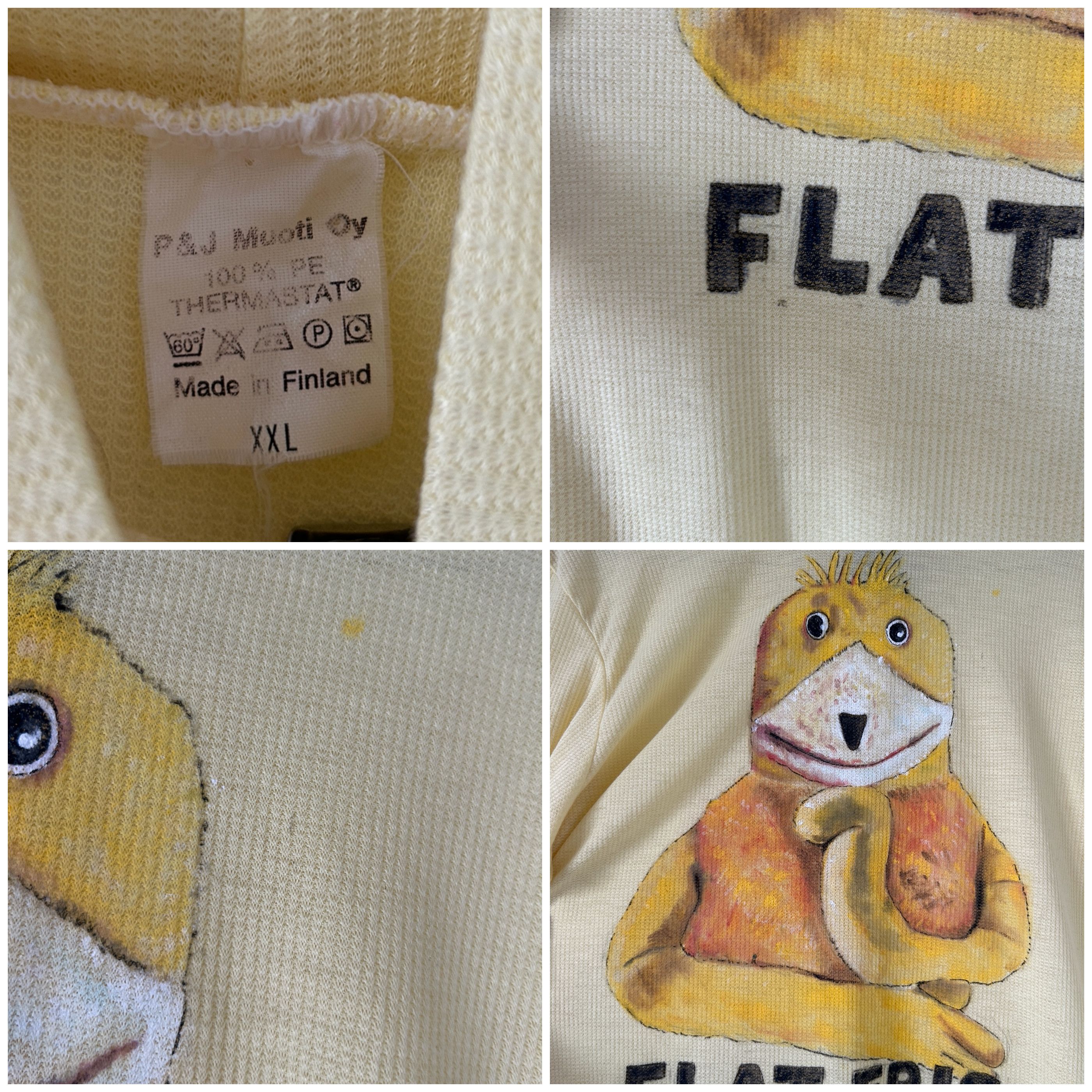 Vintage Custom made Flat Eric Vintage yellow turtleneck knit sweater Size XXL / US 16-18 / IT 52-54 - 9 Thumbnail