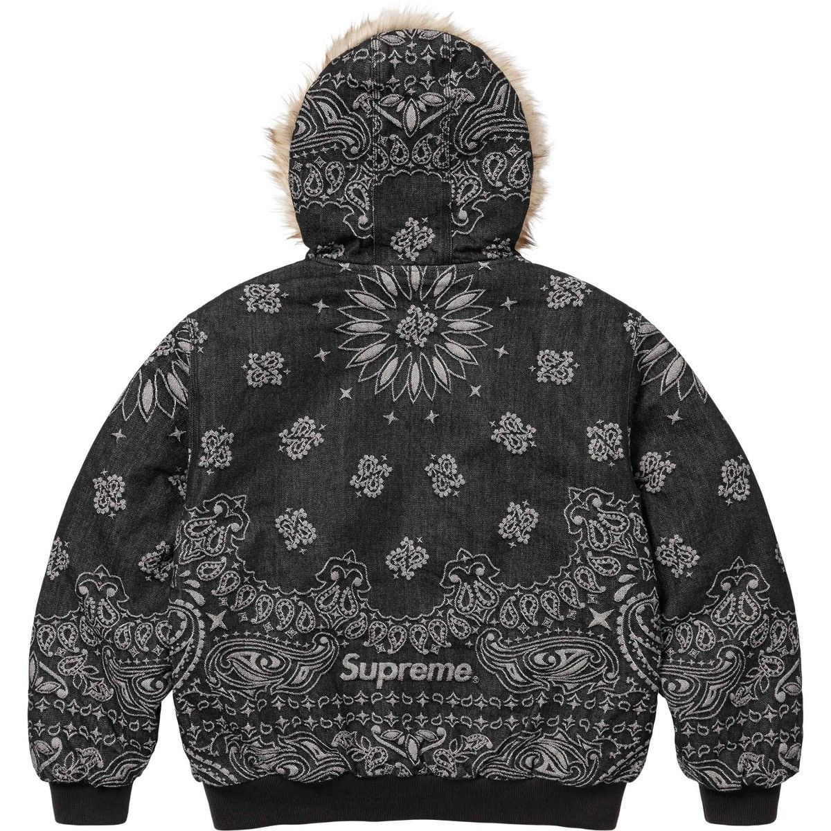 Supreme Supreme Bandana Jacquard Denim Hooded Work Jacket Medium NWT Size US M / EU 48-50 / 2 - 3 Thumbnail