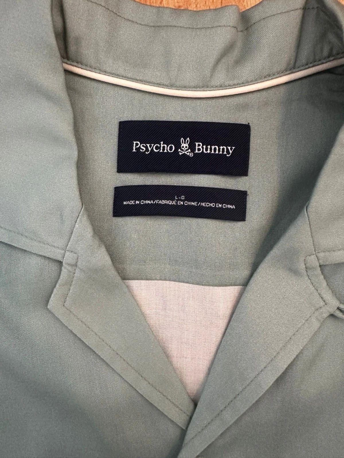 Psycho Bunny PSYCHO BUNNY Mens L Blaise Tencel Shirt Size US L / EU 52-54 / 3 - 6 Thumbnail