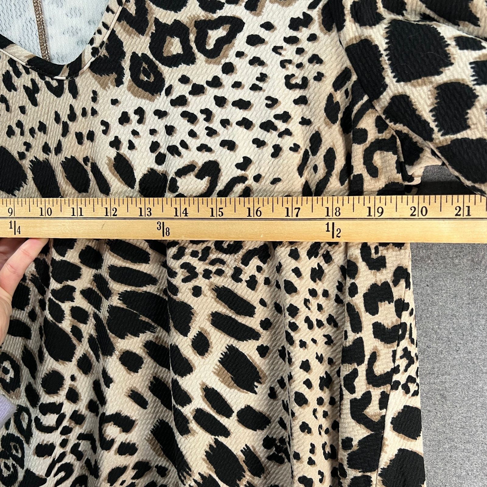 Other Attitudes by Renee Long Sleeve V-neck Tunic Textured Size M / US 6-8 / IT 42-44 - 7 Thumbnail