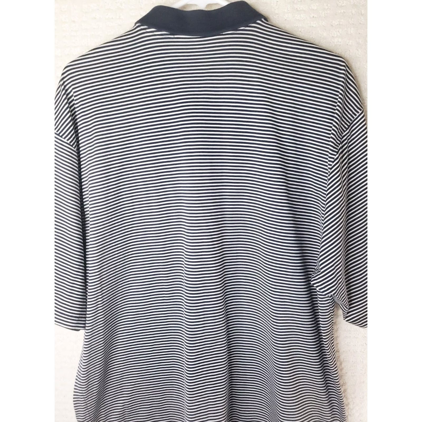 Vintage VINTAGE Fairway & Greene Men's Polo Shirt Blue White Striped Golf American Flags L Regular Adults Mens Size US L / EU 52-54 / 3 - 7 Thumbnail