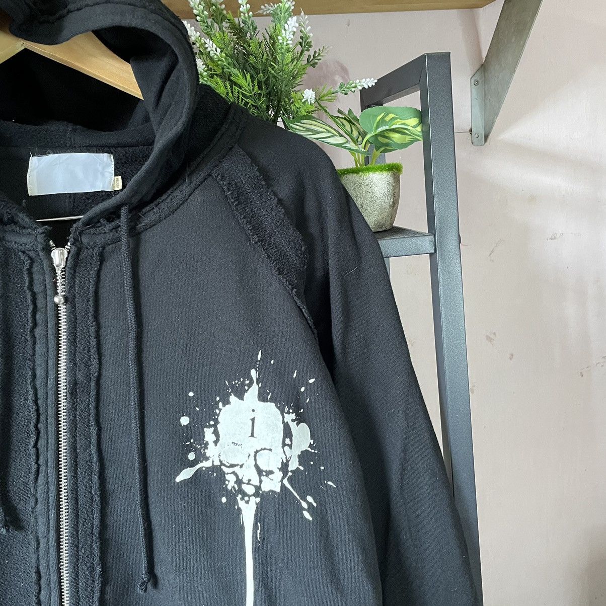 Beauty Beast Vintage Y2K Skull Gothic Punk Ifsixwasnine LGB Style Hoodie Size US M / EU 48-50 / 2 - 6 Thumbnail