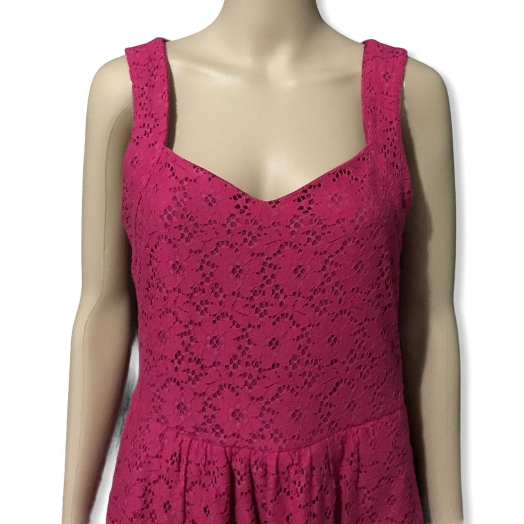 Anthropologie Anthropologie Deletta Silverfield Pink Lace Eyelet Dress M Size M / US 6-8 / IT 42-44 - 4 Thumbnail