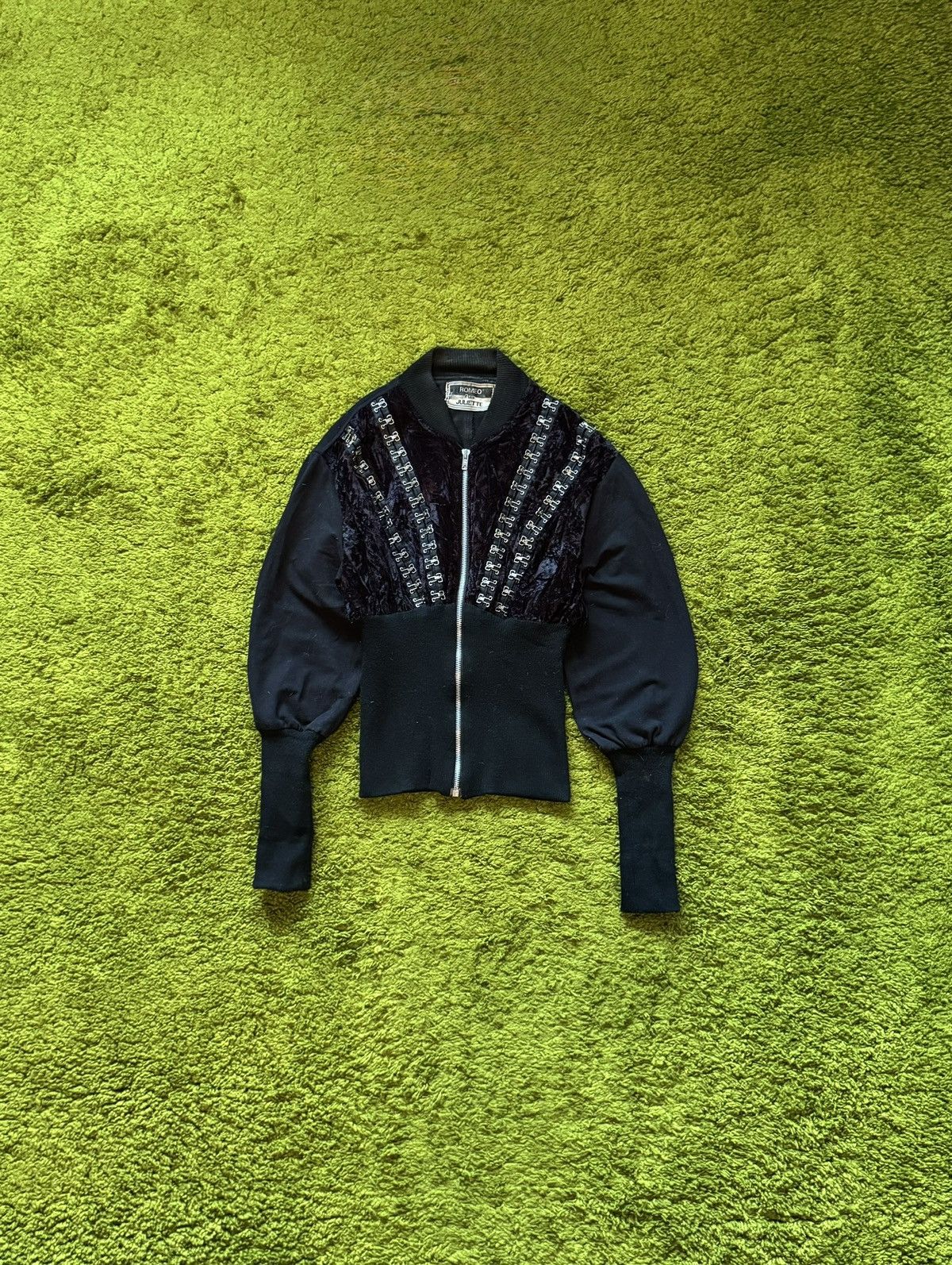 Romeo pour Juliette 1990s vintage opium corset bomber jacket