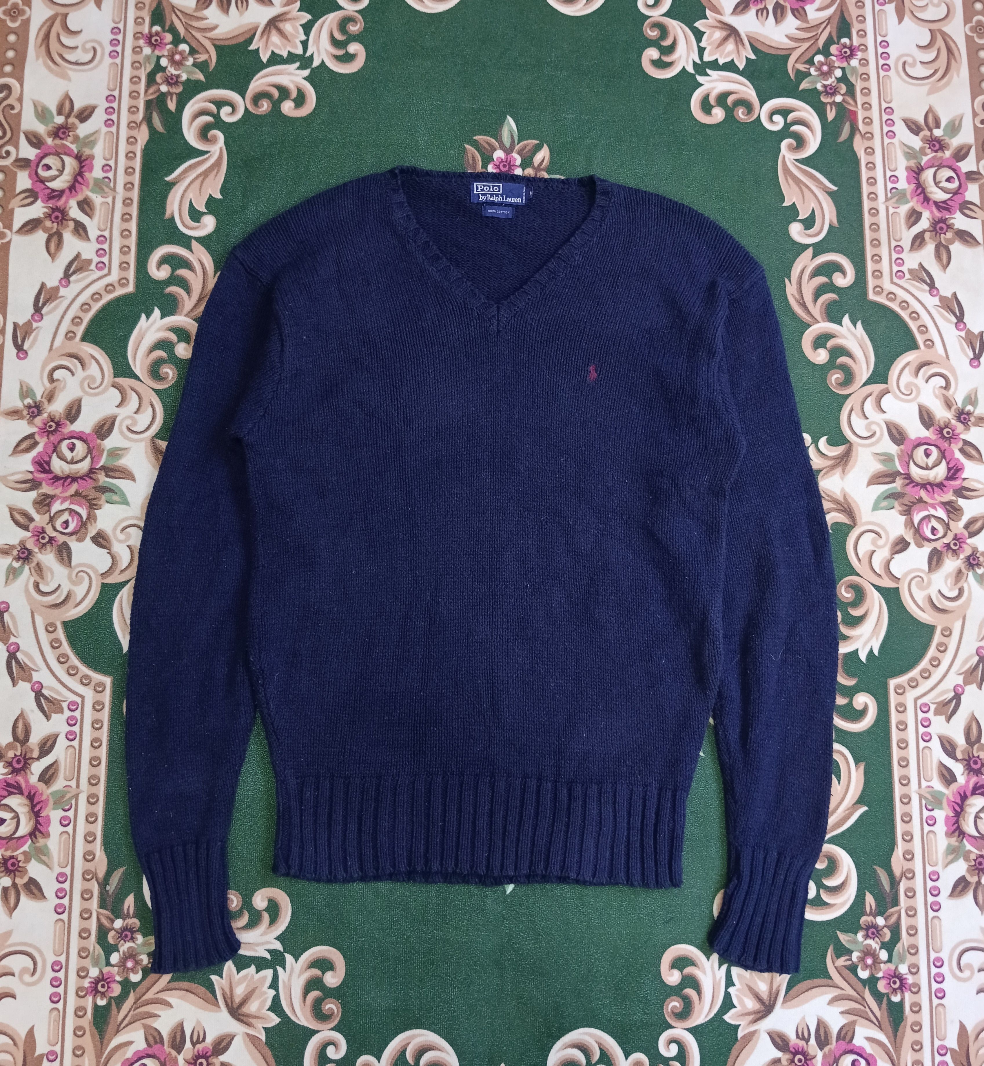 Polo Ralph Lauren × Vintage VINTAGE 90s KNIT POLO DALPH LAUREN Size US M / EU 48-50 / 2 - 2 Thumbnail