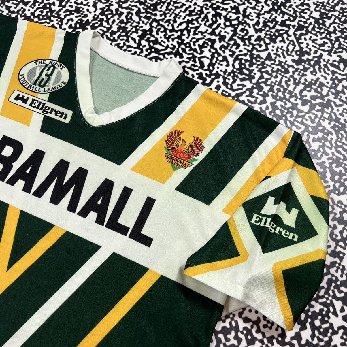 Vintage Vintage 90s Hunslet RLFC Northampton Town FC Rugby Jersey Size US L / EU 52-54 / 3 - 14 Thumbnail