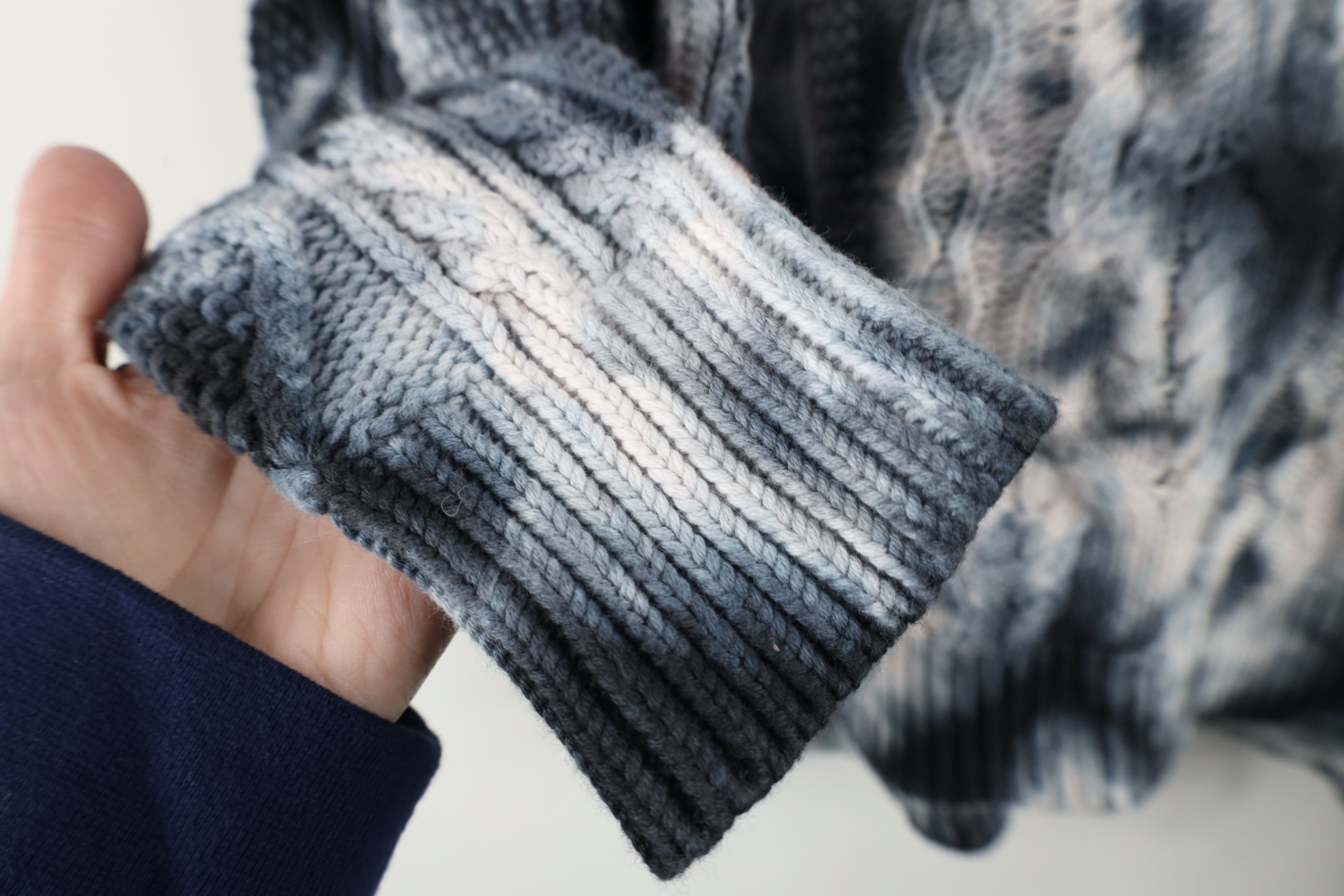 Anthropologie × Vintage Anthropologie Pilcro Chunky Cable Knit Fisherman Sweater Size M / US 6-8 / IT 42-44 - 6 Thumbnail