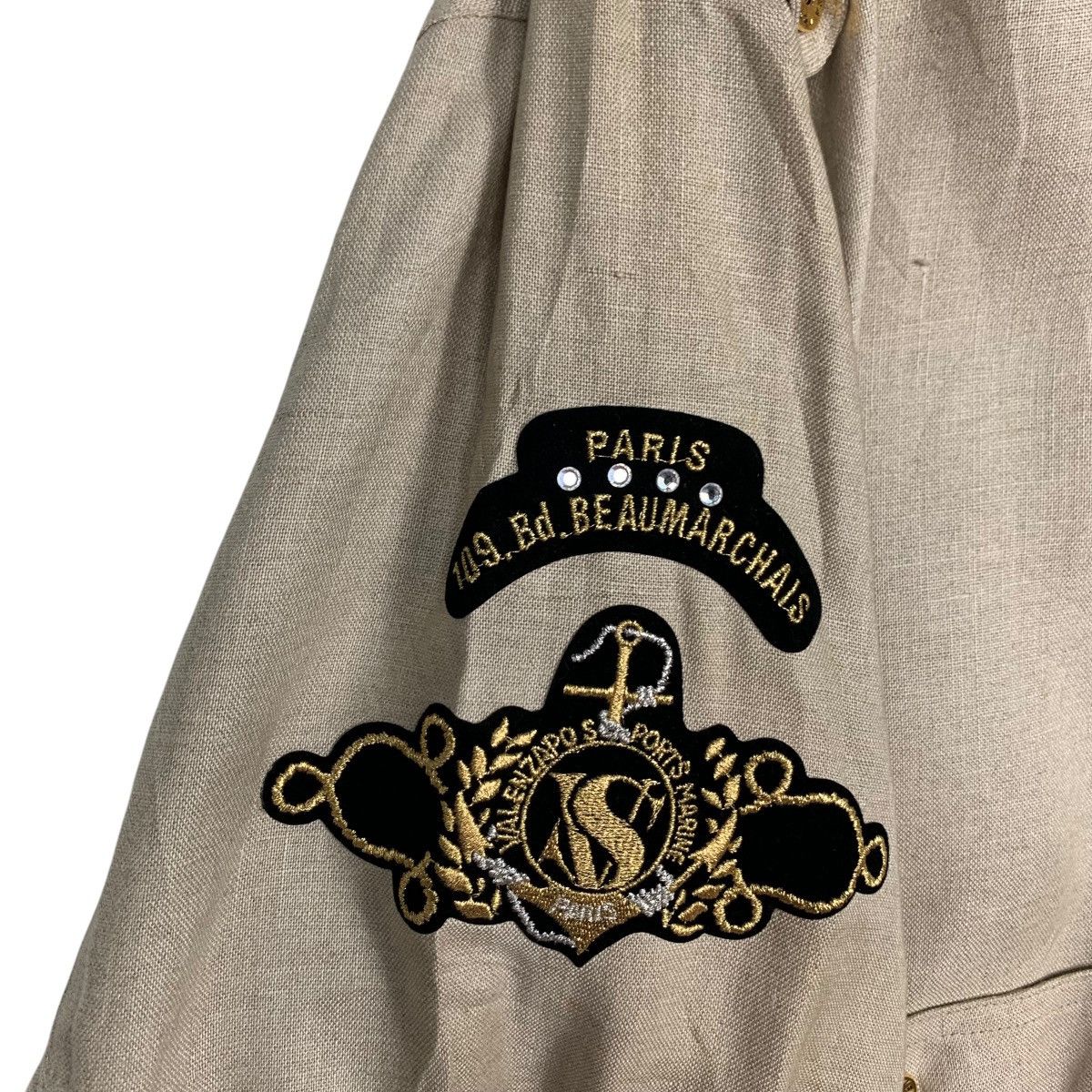 Japanese Brand VALENZA PO PARIS Double Collar Lightweight Jacket #2464-C111 Size M / US 6-8 / IT 42-44 - 16 Thumbnail