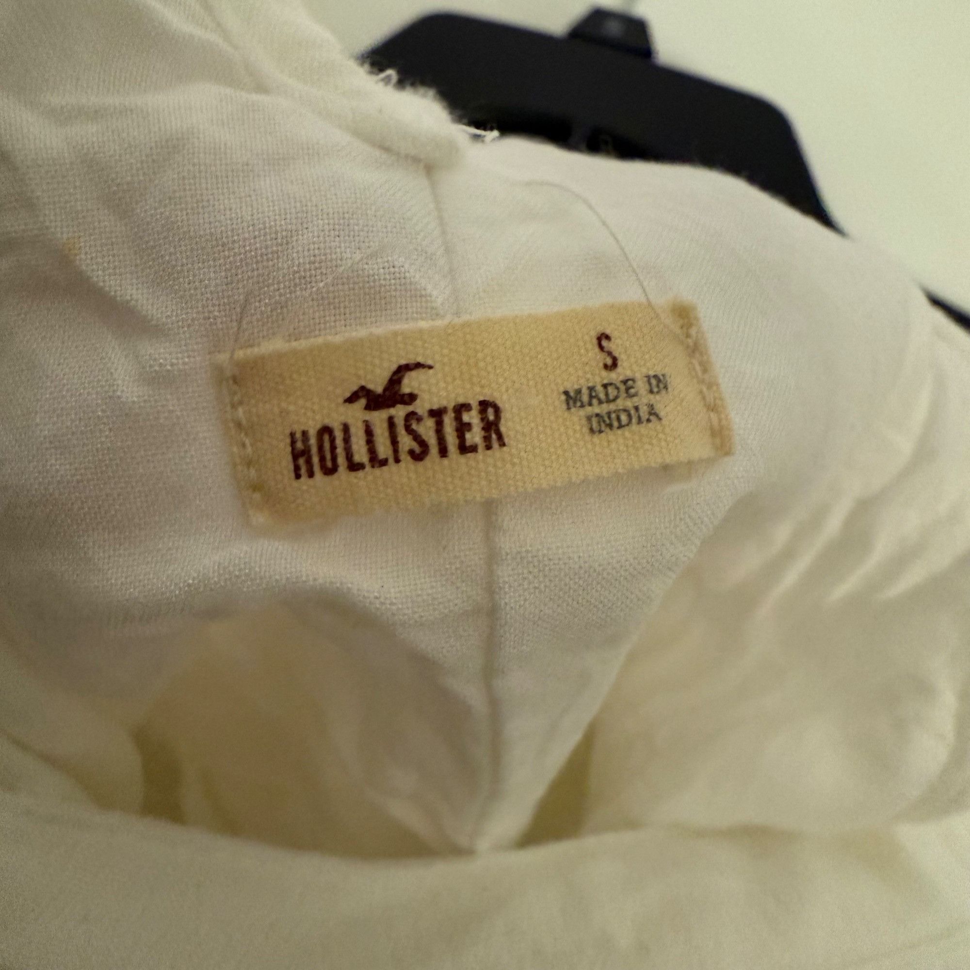 Hollister Hollister Ivory Spaghetti Strap Sleeveless Tiered Mini Dress Size S / US 4 / IT 40 - 5 Thumbnail