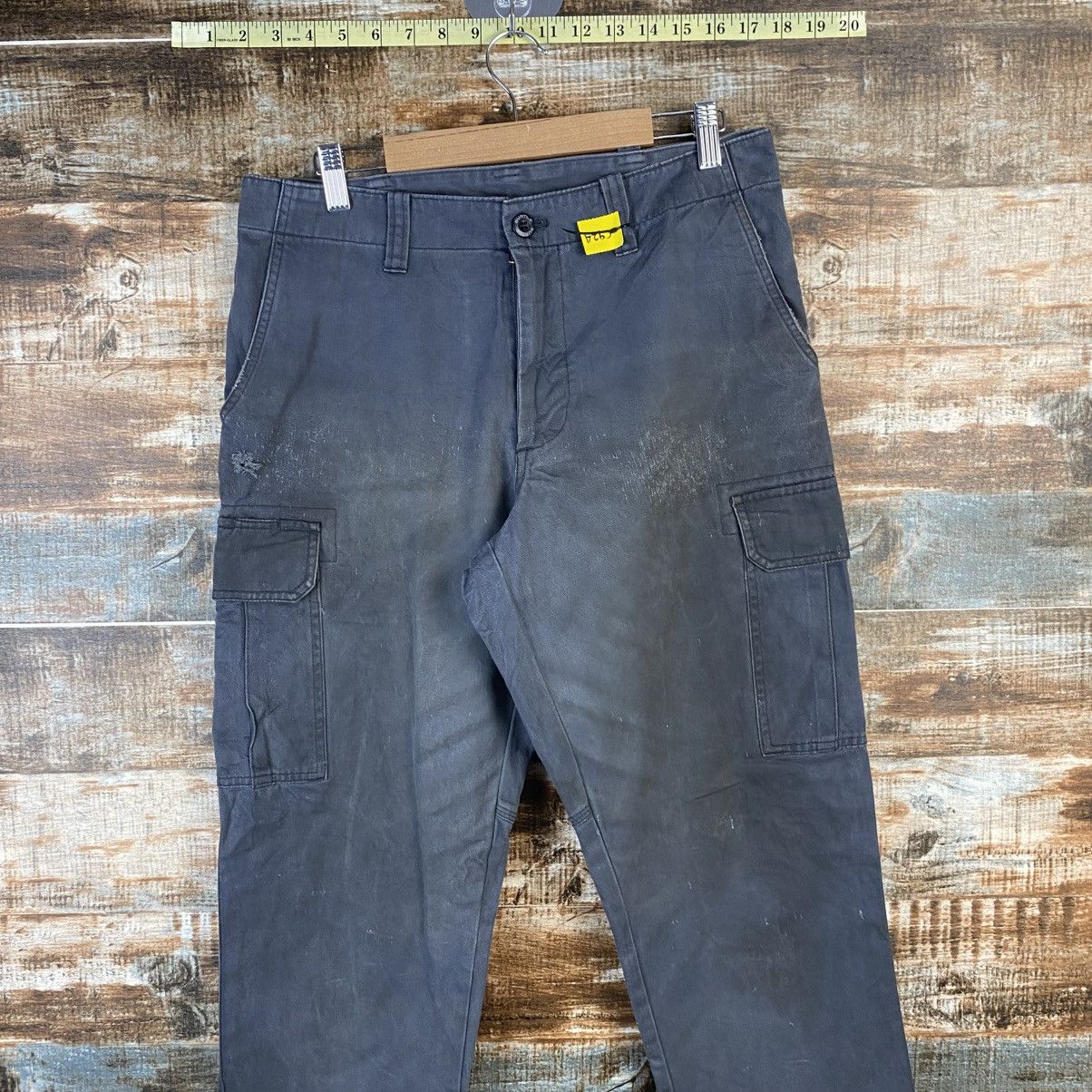 Japanese Brand DL Burtle Dark Blue Cargo Multipocket Pants #C924 Size US 31 - 2 Thumbnail