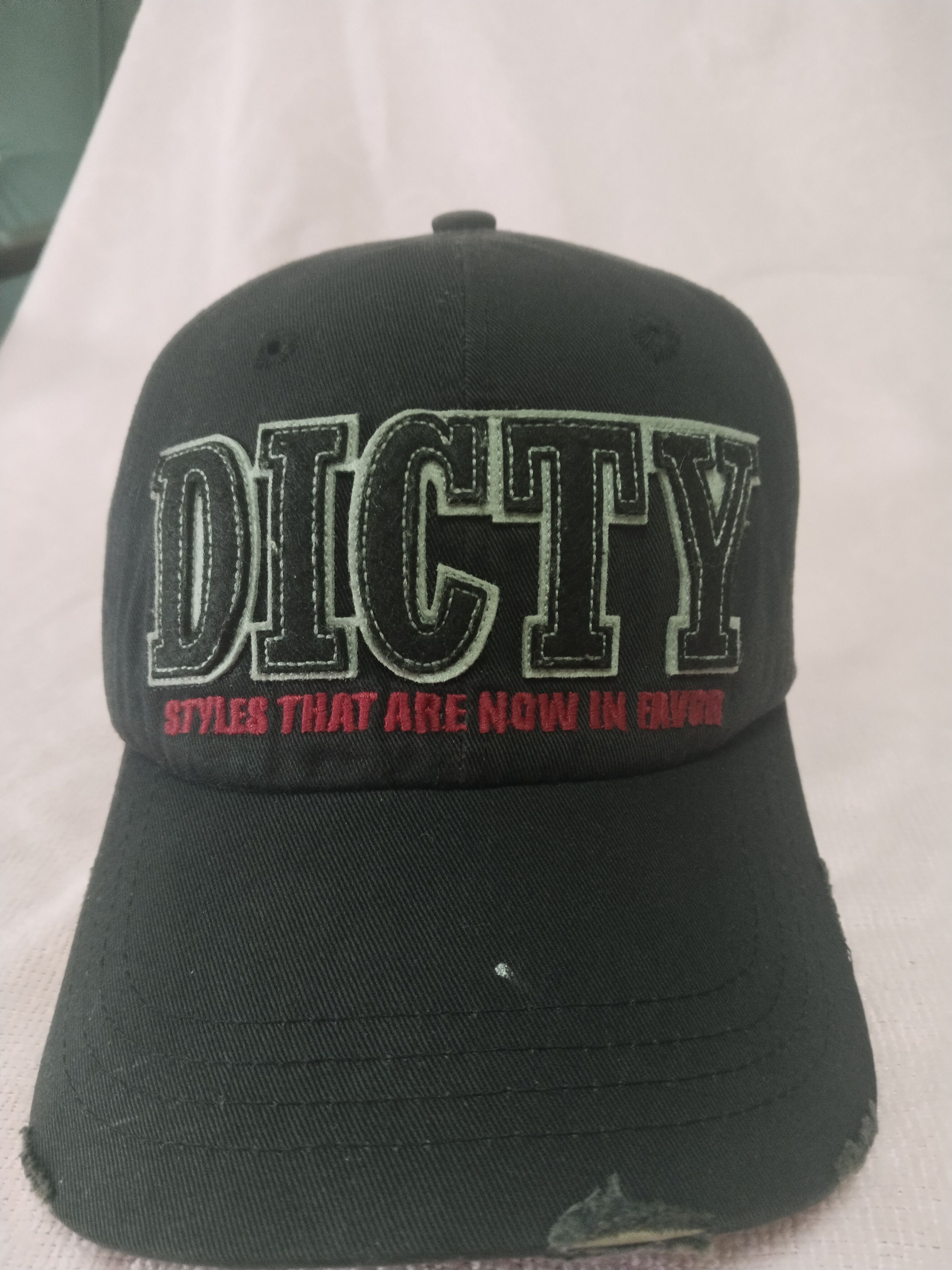 Japanese Brand VINTAGE DICTY DISTRESSED STYLE CAP HAT Size ONE SIZE - 2 Thumbnail