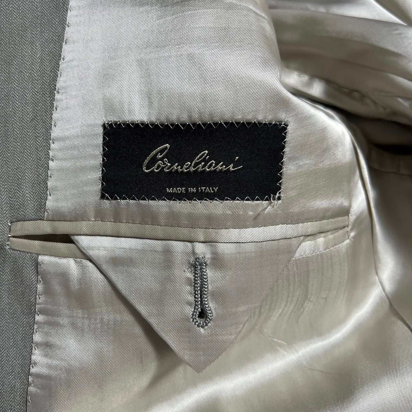 Corneliani Corneliani Made Italy Mens Light Gray Wool Blazer Jacket 40R Size US M / EU 48-50 / 2 - 4 Thumbnail