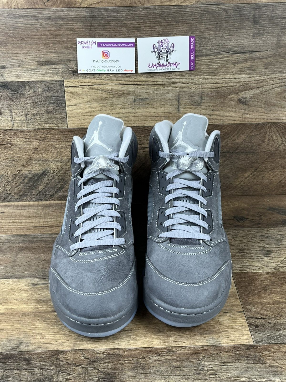 Jordan Brand Air Jordan 5 Retro Wolf Grey 2026 Size US 12 / EU 45 - 3 Thumbnail