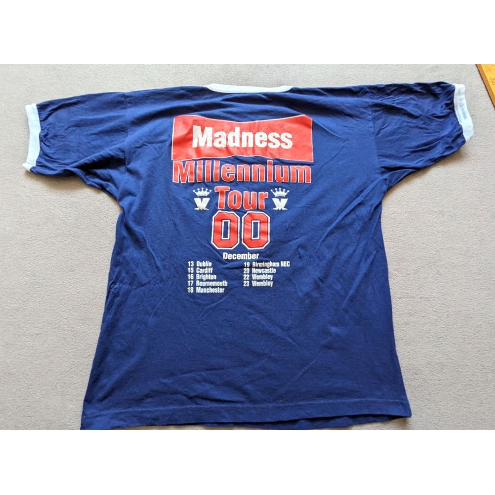 Vintage Madness Millenium Tour 2000 Shirt Mens Size M Blue Size US M / EU 48-50 / 2 - 7 Thumbnail