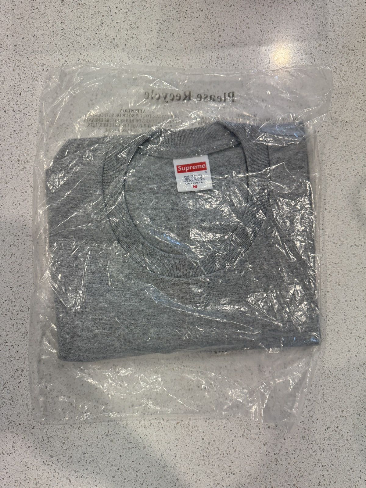 Supreme Supreme Arabic Logo Tee Heather Grey Size US M / EU 48-50 / 2 - 2 Thumbnail