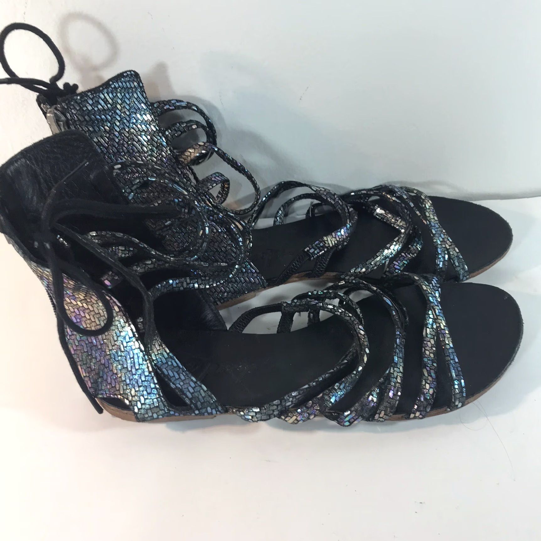 Free People Free People Metallic Multicolor Gladiator Flat Sandals Womens Size 7 Size US 7 / IT 37 - 2 Thumbnail